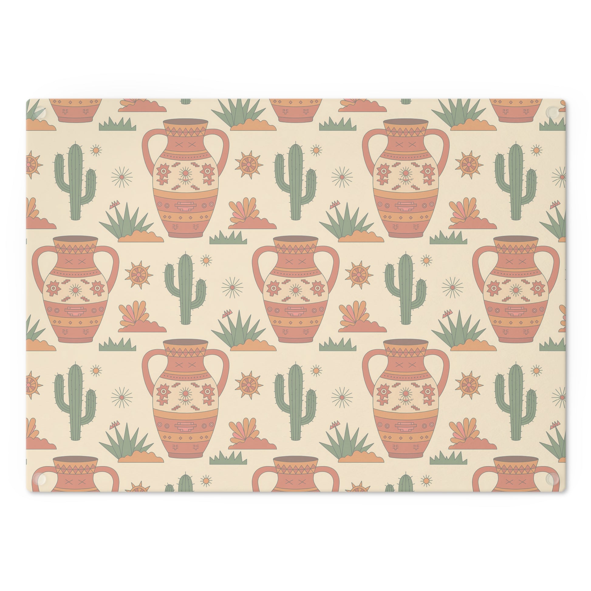 Southwestern Design Cutting Board, Kitchen Decor, Gift for Home Chefs, Housewarming, Made in USA, Eco-Friendly Kitchenware - LOLA VEGAS ART