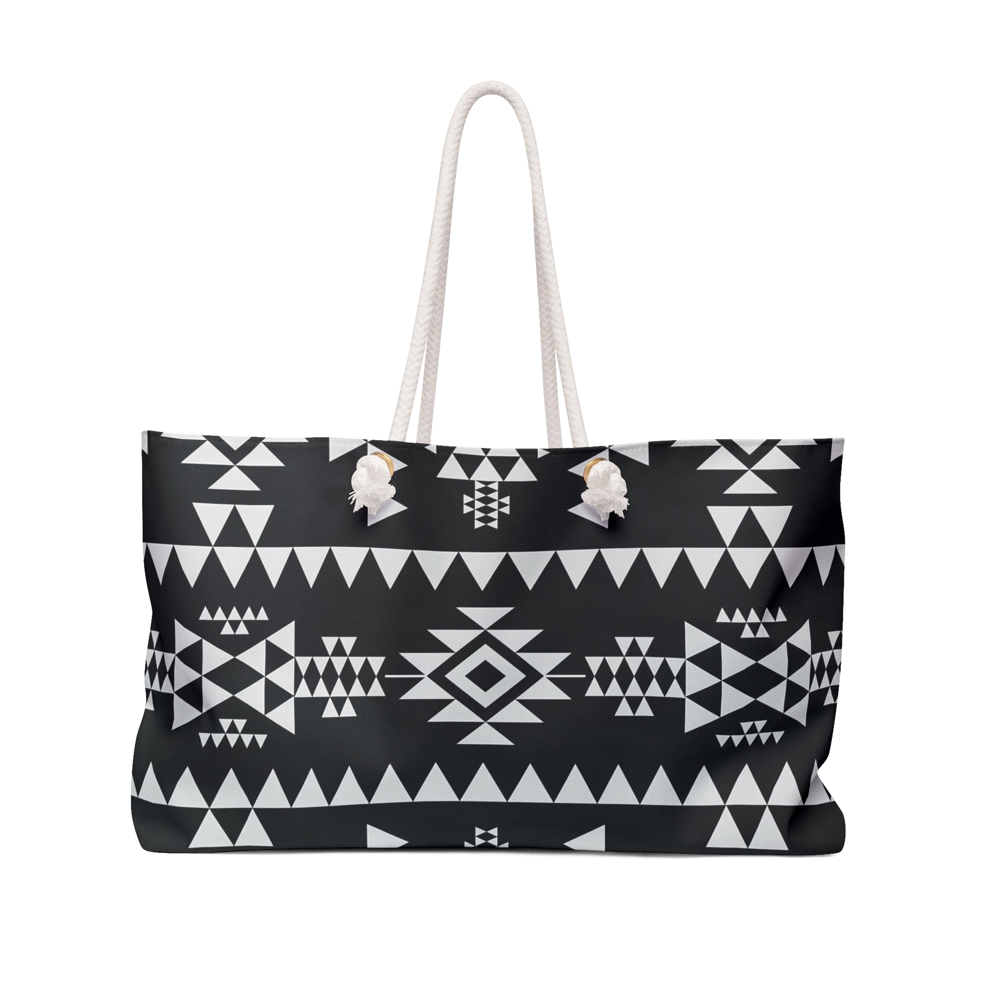 Stylish Weekender Bag | Boho Travel Tote | Tribal Print Carryall | Beach, Gym, Overnight Bag | Gift for Her, Vacation Essentials, Adventurer - LOLA VEGAS ART