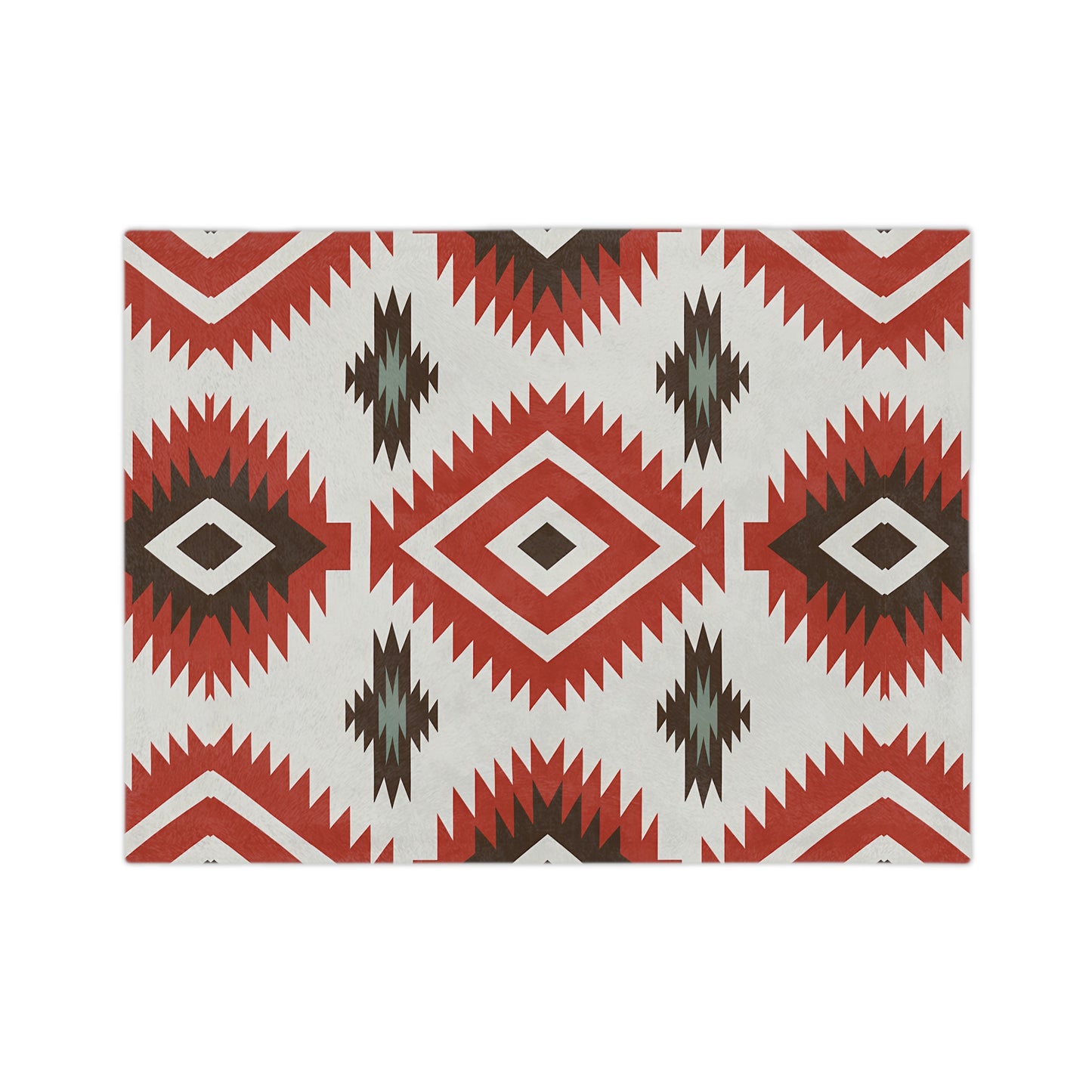 Southwestern Pattern Velveteen Microfiber Blanket, Cozy Throw for Home Decor, Cabin and Living Room, Gift for All Occasions, Warm and Soft - LOLA VEGAS ART