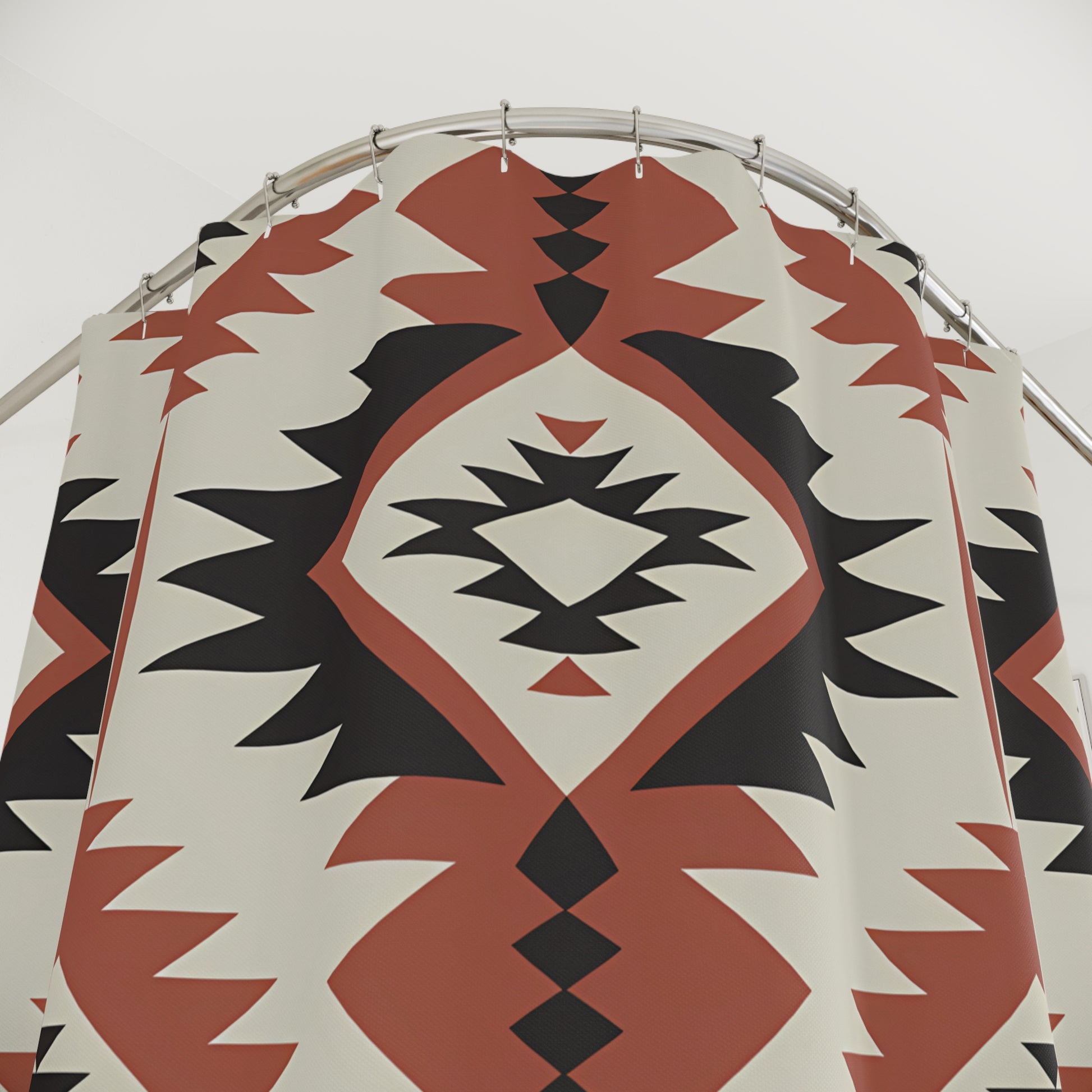 Boho Chic Shower Curtain | Southwestern Design | Bathroom Decor, Tribal Patterns, Gift for Home, Native American Style - LOLA VEGAS ART