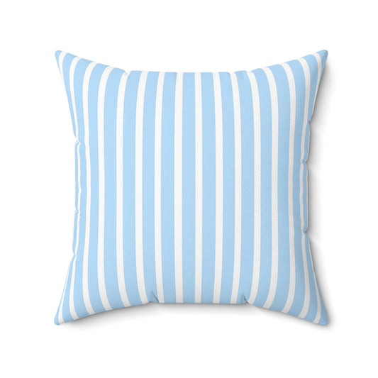 Blue Stripe Decorative Pillow, Cozy Home Accent, Nautical Decor, Summer Vibes, Gift for Her, Modern Cushion - LOLA VEGAS ART