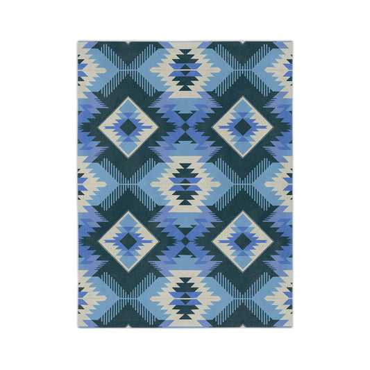 Cozy Velveteen Microfiber Blanket - Bohemian Style, Home Décor, Gift for Her, Throw Blanket, Warm & Soft Home Accessory, Perfect for Winter - LOLA VEGAS ART