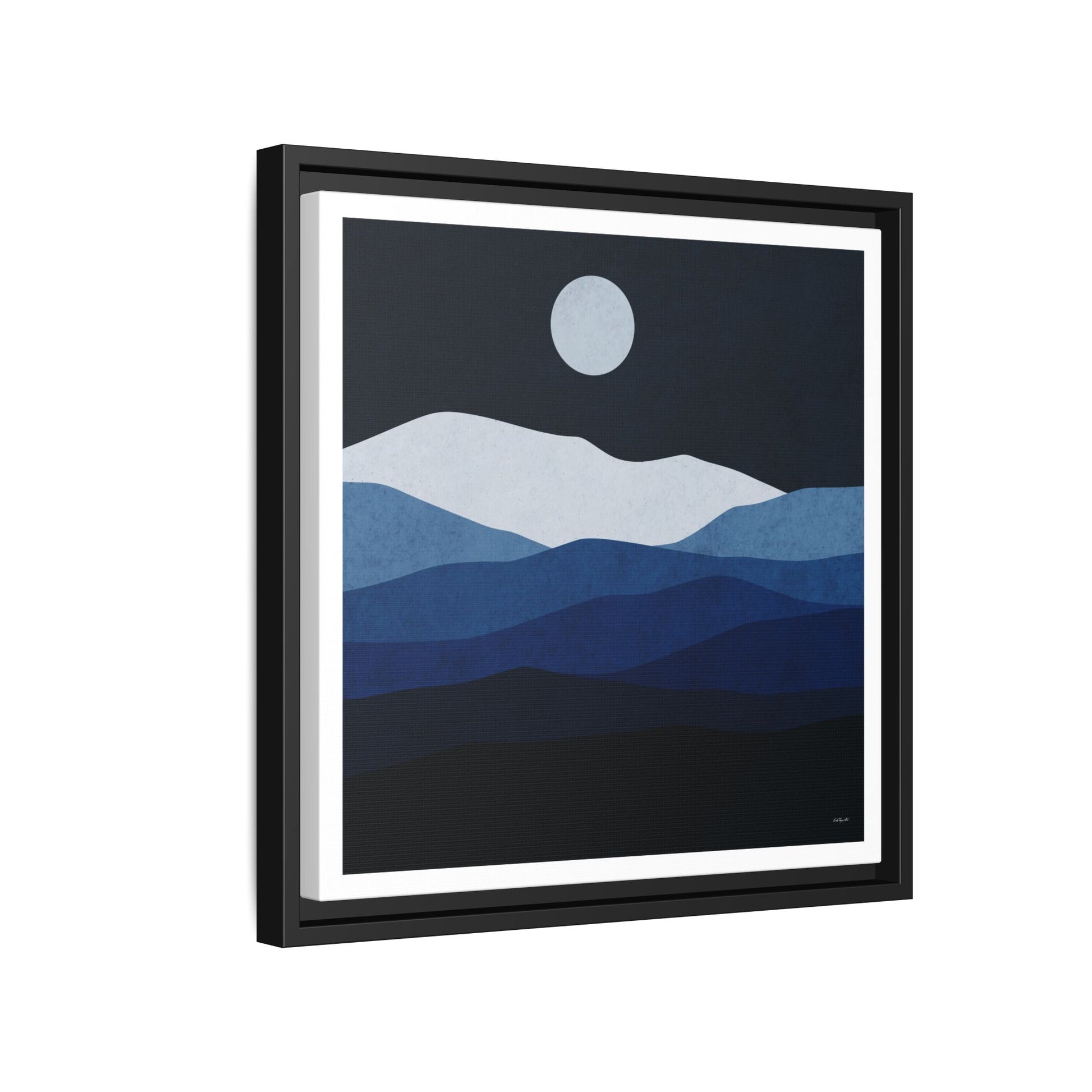 Framed Canvas Art, Serene Mountain Landscape, Modern Home Decor, Nature Wall Art, Gift for Nature Lovers, Interior Design - LOLA VEGAS ART