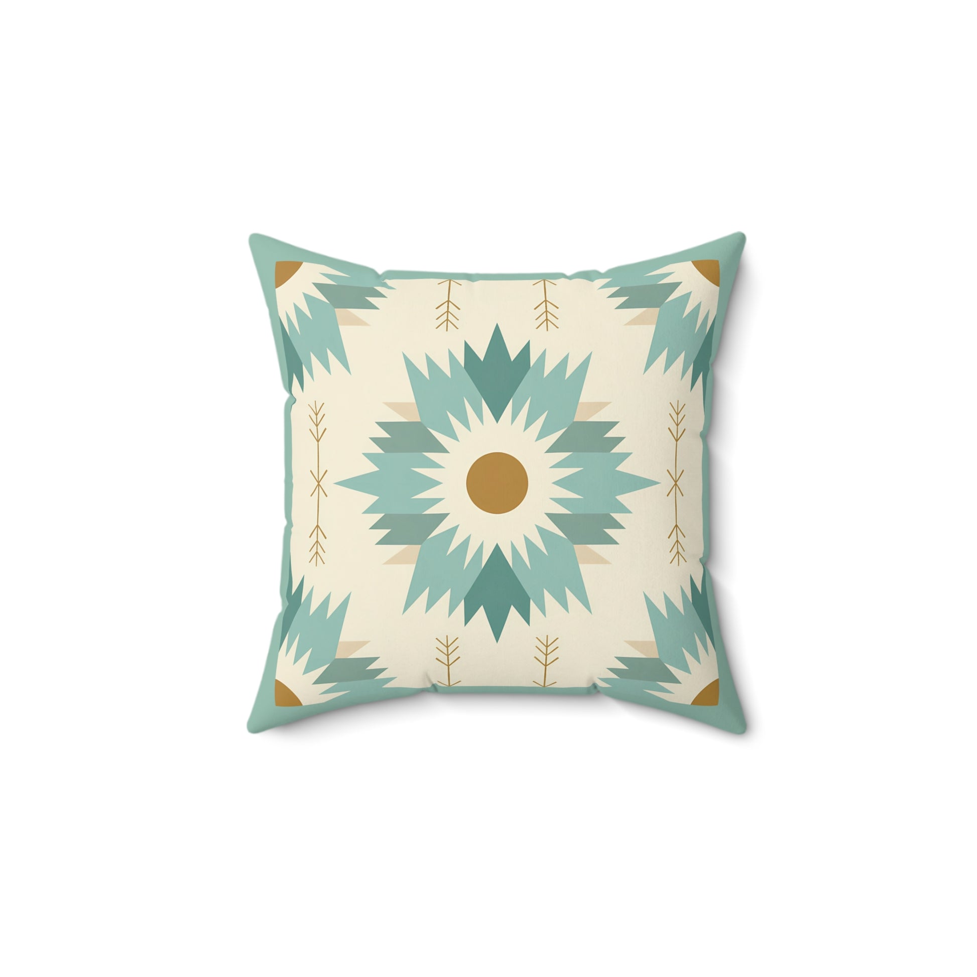 Boho-Inspired Spun Polyester Square Pillow, Cozy Home Decor, Throw Pillow, Living Room Accent, Modern Bohemian, Gift Idea - LOLA VEGAS ART