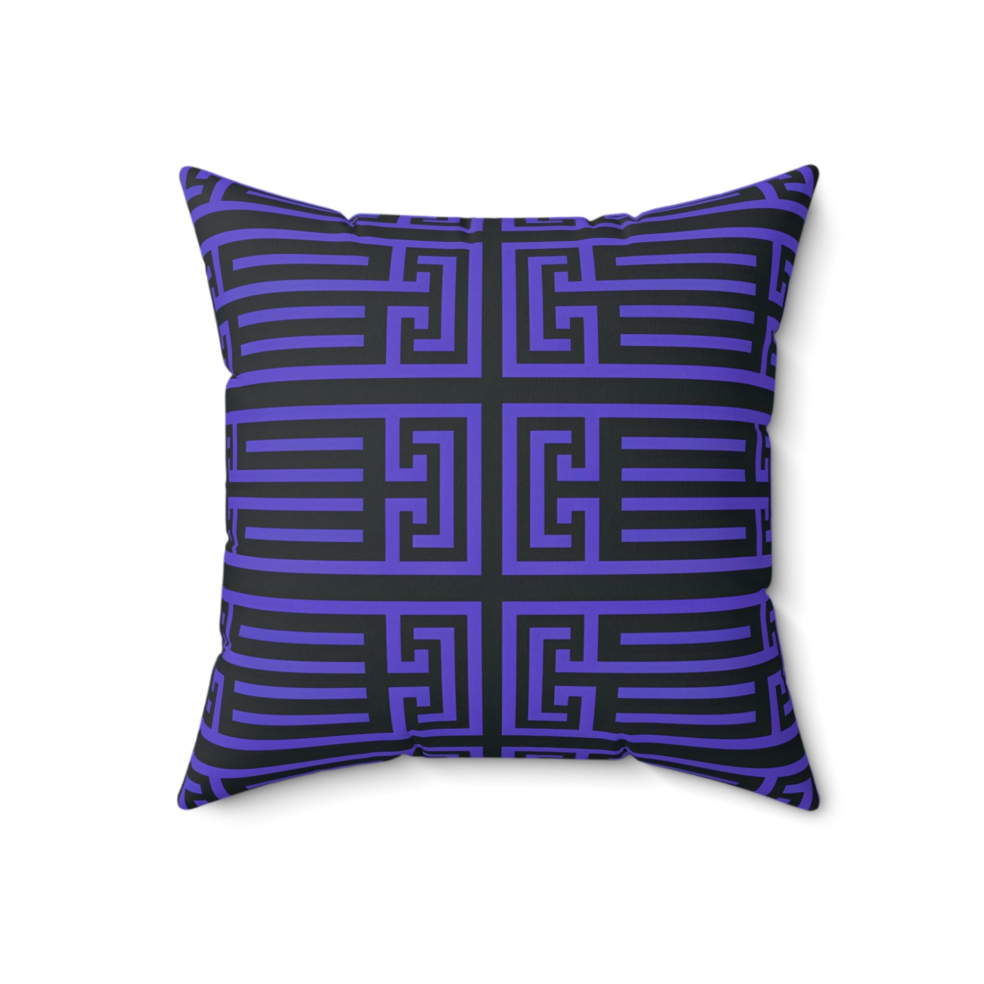 Modern Geometric Pillow, Decorative Accent Cushion for Living Room, Purple Black Throw Pillow, Unique Home Decor, Housewarming Gift - LOLA VEGAS ART