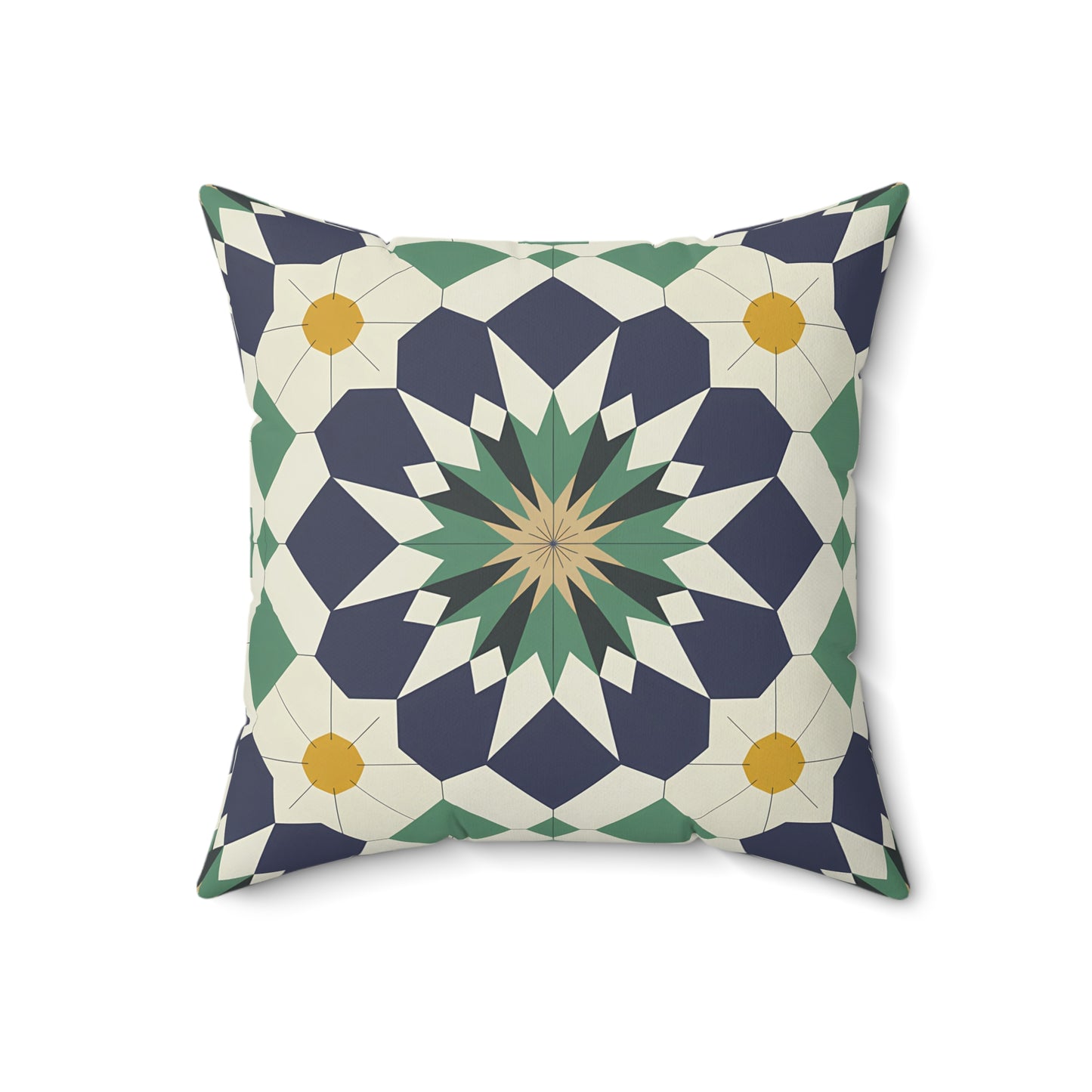 Geometric Floral Throw Pillow, Stylish Accent Cushion for Home Decor, Bohemian Chic Pillow for Living Room, Perfect Gift for Housewarming, - LOLA VEGAS ART