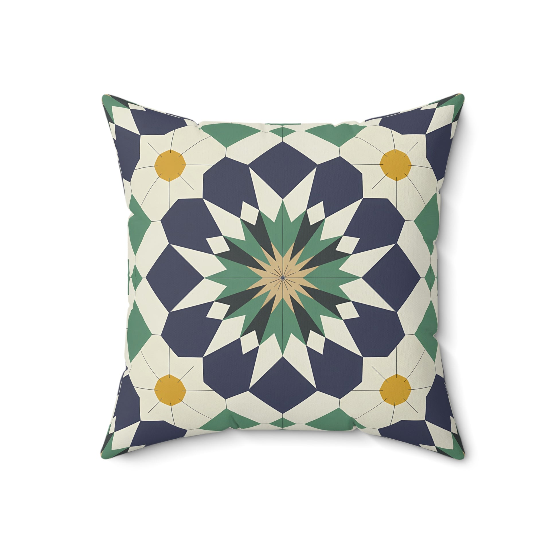 Geometric Floral Throw Pillow, Stylish Accent Cushion for Home Decor, Bohemian Chic Pillow for Living Room, Perfect Gift for Housewarming, - LOLA VEGAS ART