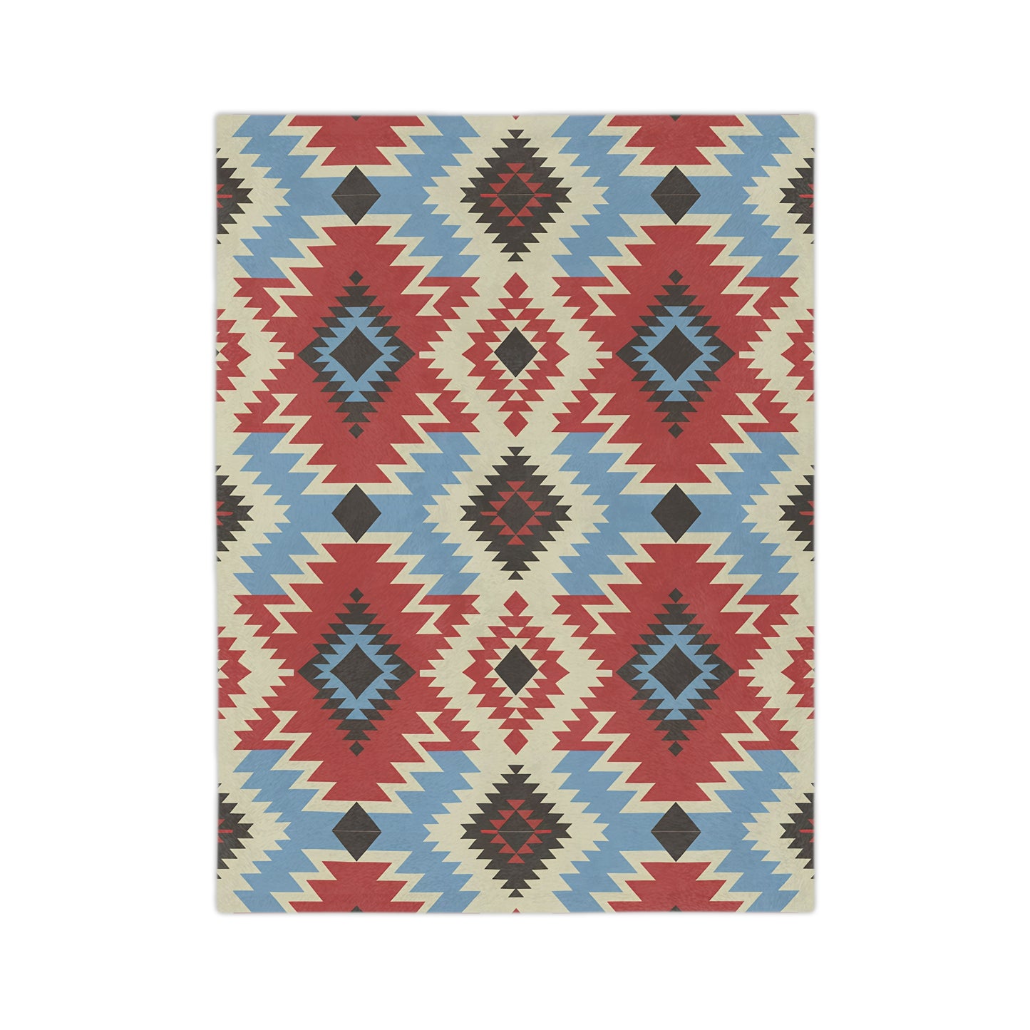 Boho Chic Velveteen Microfiber Blanket - Cozy Home Decor, Perfect for Camping, Gift for Her, Tribal Pattern, Soft Throw - LOLA VEGAS ART