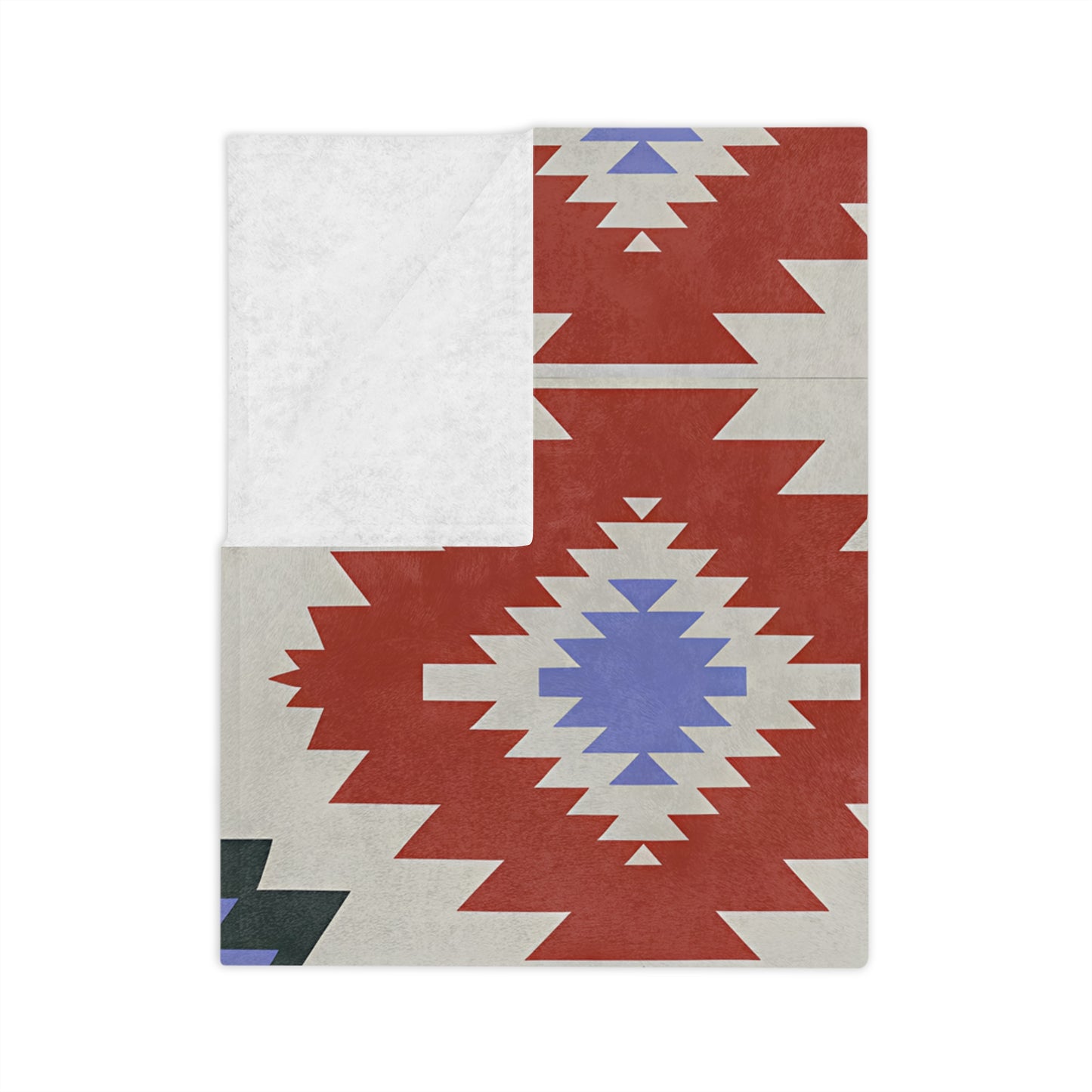 Cozy Southwestern Velveteen Microfiber Blanket, Soft Throw for Home Decor, Gift for Winter, Camping, and Outdoor Leisure, Southwest Pattern - LOLA VEGAS ART