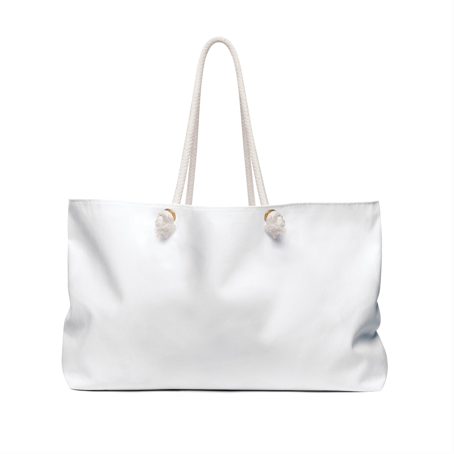 INTO THE WILD Weekender Bag, Oversized White Travel Accessory, Adventure Tote, Wanderlust Duffel, Nature Lover Gift, Outdoor Exploration Bag - LOLA VEGAS ART