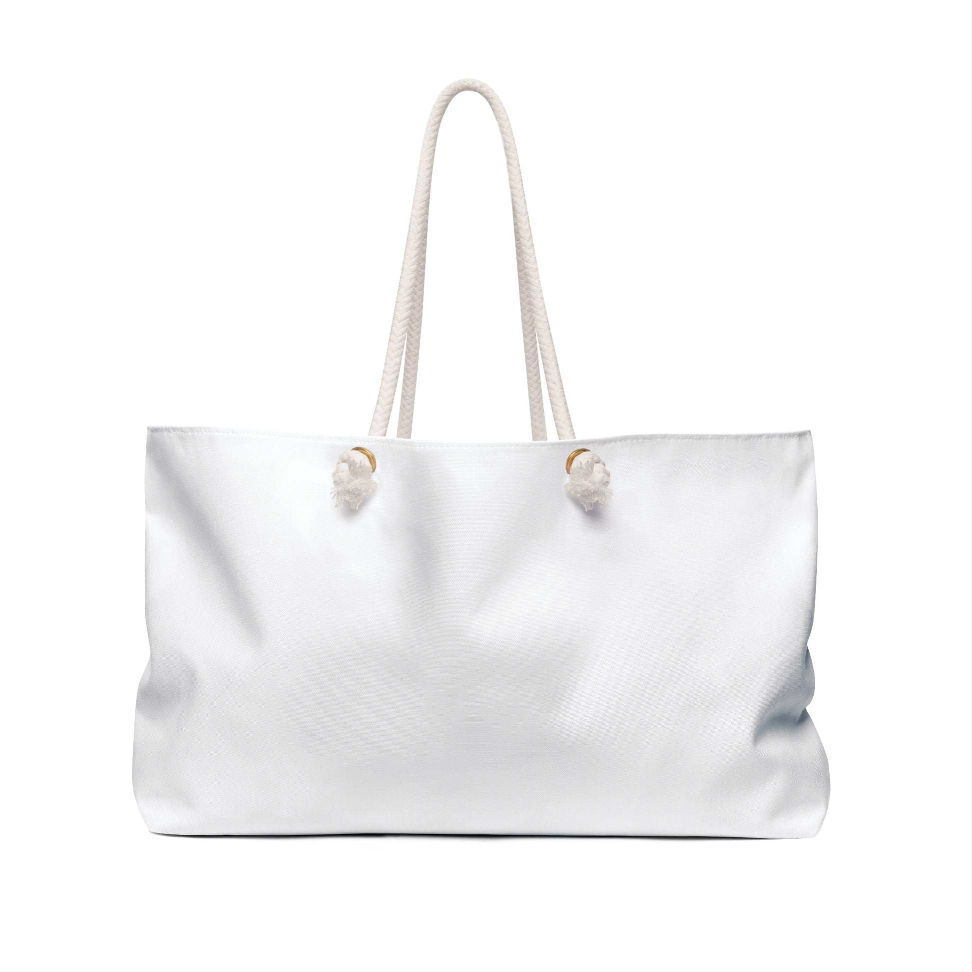 INTO THE WILD Weekender Bag, Oversized White Travel Accessory, Adventure Tote, Wanderlust Duffel, Nature Lover Gift, Outdoor Exploration Bag - LOLA VEGAS ART