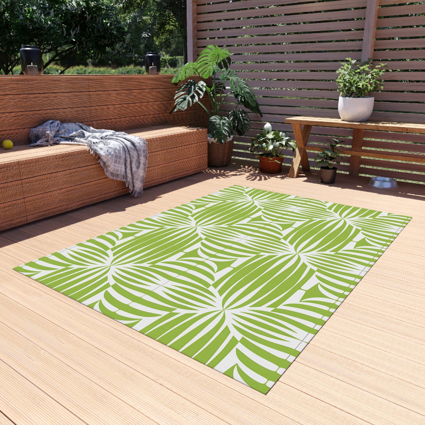 Vibrant Outdoor Rug for Patio, Garden, and Deck Decor | Versatile Mat for Entertaining, Picnics, and Barbecues | Durable and Easy to Clean - LOLA VEGAS ART