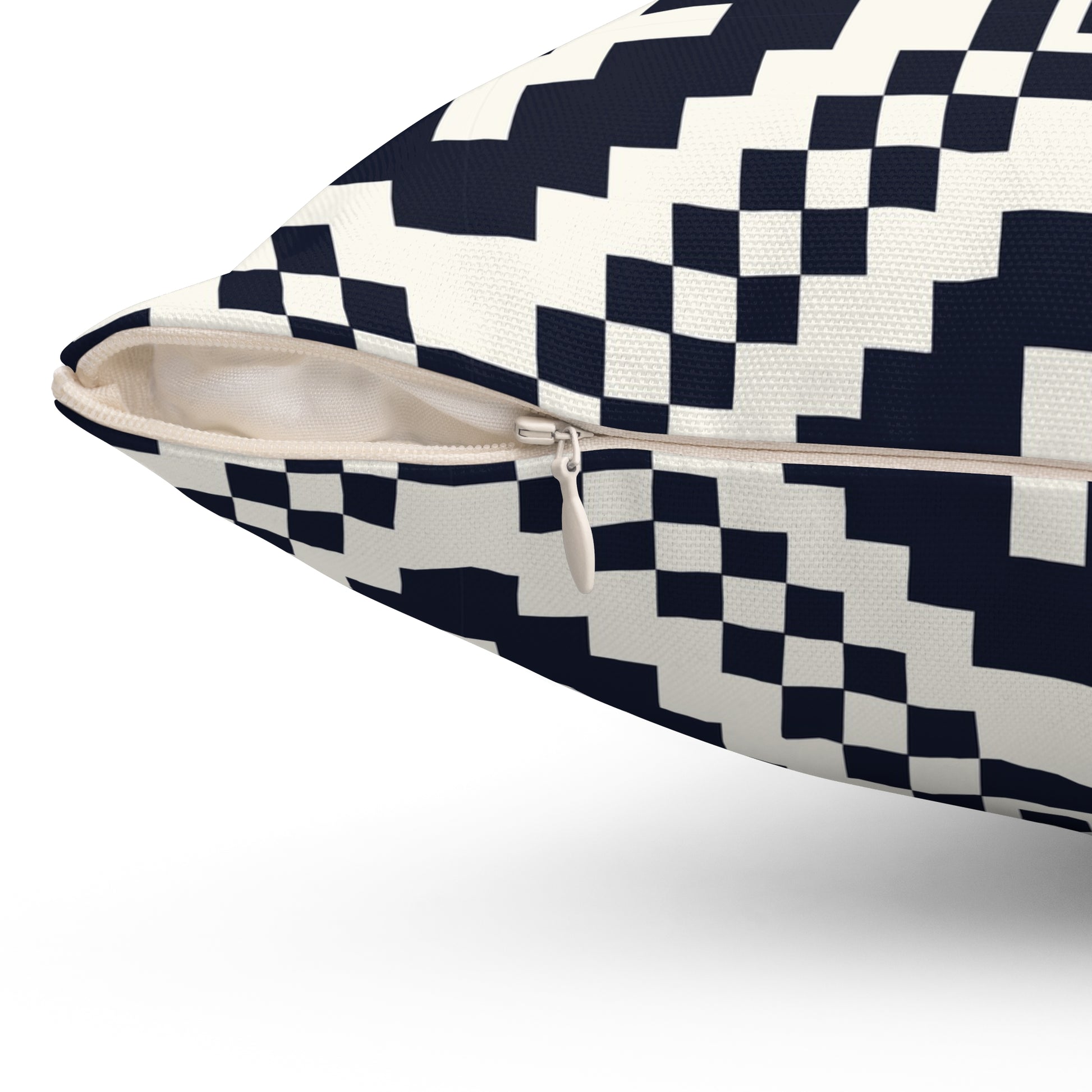 Geometric Black and White Pillow, Modern Home Decor, Boho Cushion, Gift for Housewarming, Dorm Room Accessory, Cozy Living Room - LOLA VEGAS ART