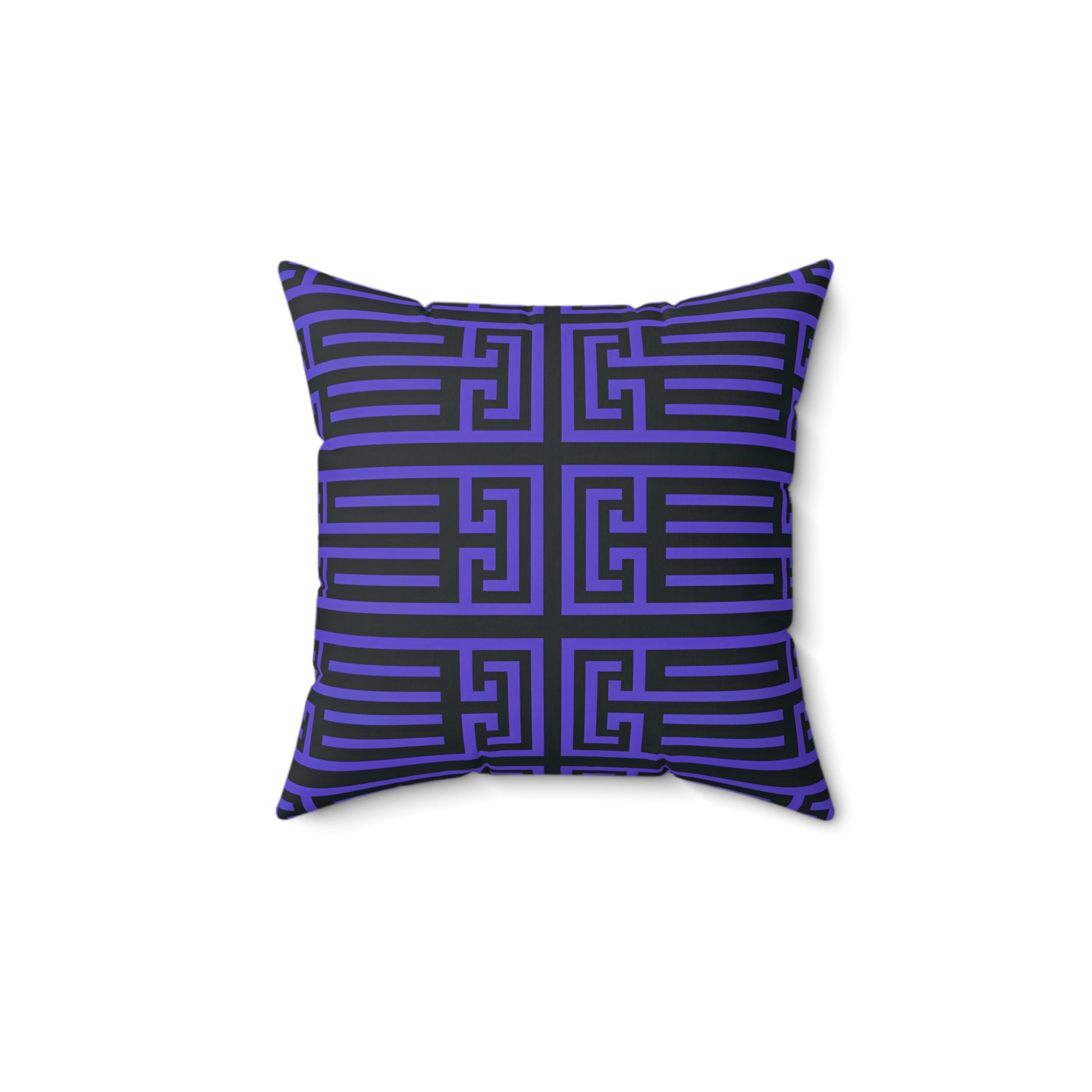 Modern Geometric Pillow, Decorative Accent Cushion for Living Room, Purple Black Throw Pillow, Unique Home Decor, Housewarming Gift - LOLA VEGAS ART