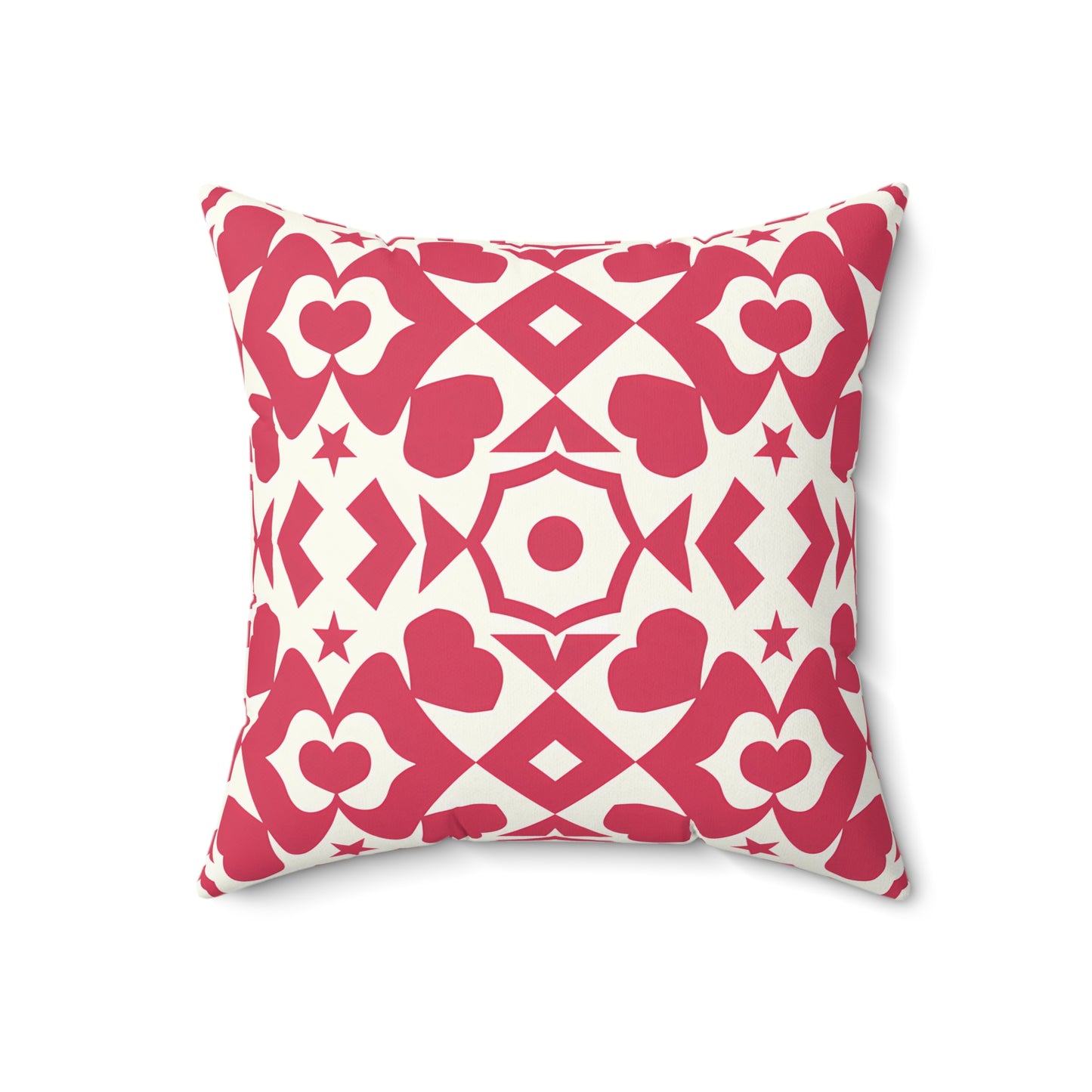 Romantic Heart Pattern Pillow, Cozy Home Decor for Valentine's Day, Gift for Loved Ones, Decorative Cushion, Heartfelt Accent Pillow - LOLA VEGAS ART