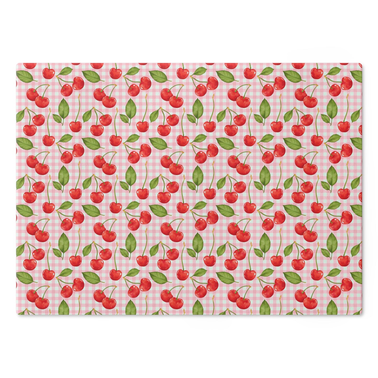 Charming Cherry Pattern Cutting Board, Kitchen Decor, Gift for Chefs, Wedding Gift, Housewarming Essentials, Summer BBQ - LOLA VEGAS ART