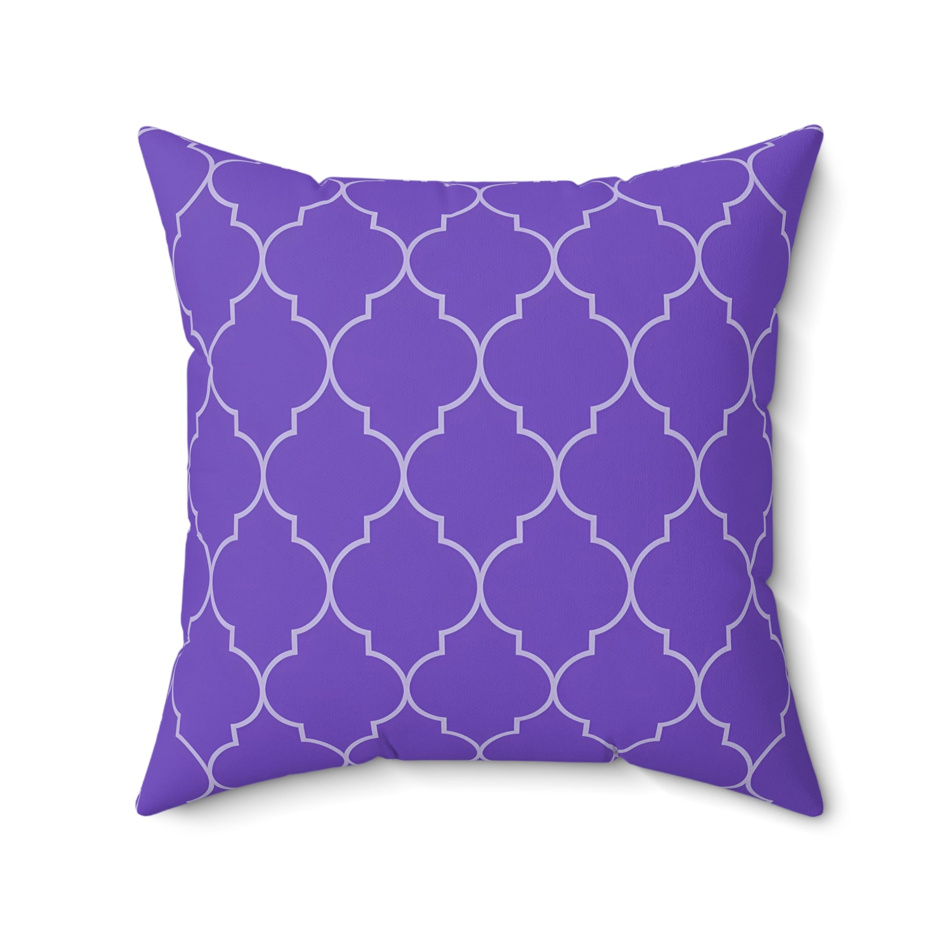 Purple Moroccan Pattern Pillow for Stylish Home Decor, Throw Pillow, Accent Cushion, Living Room Decor, Bedroom Pillow, Moroccan Quatrefoil - LOLA VEGAS ART