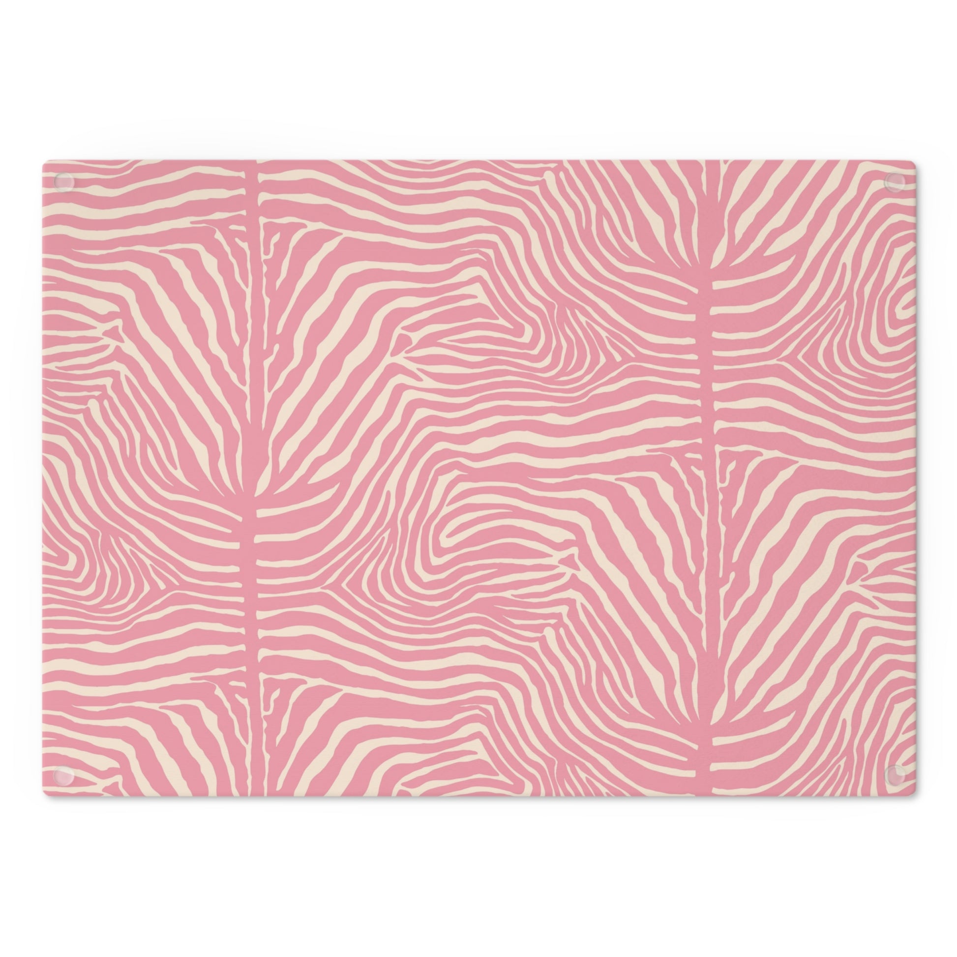 Stylish Pink Zebra Cutting Board - Fun Kitchen Decor, Gift for Chefs, Housewarming, Unique Cooking Essential, Trendy Kitchenware - LOLA VEGAS ART