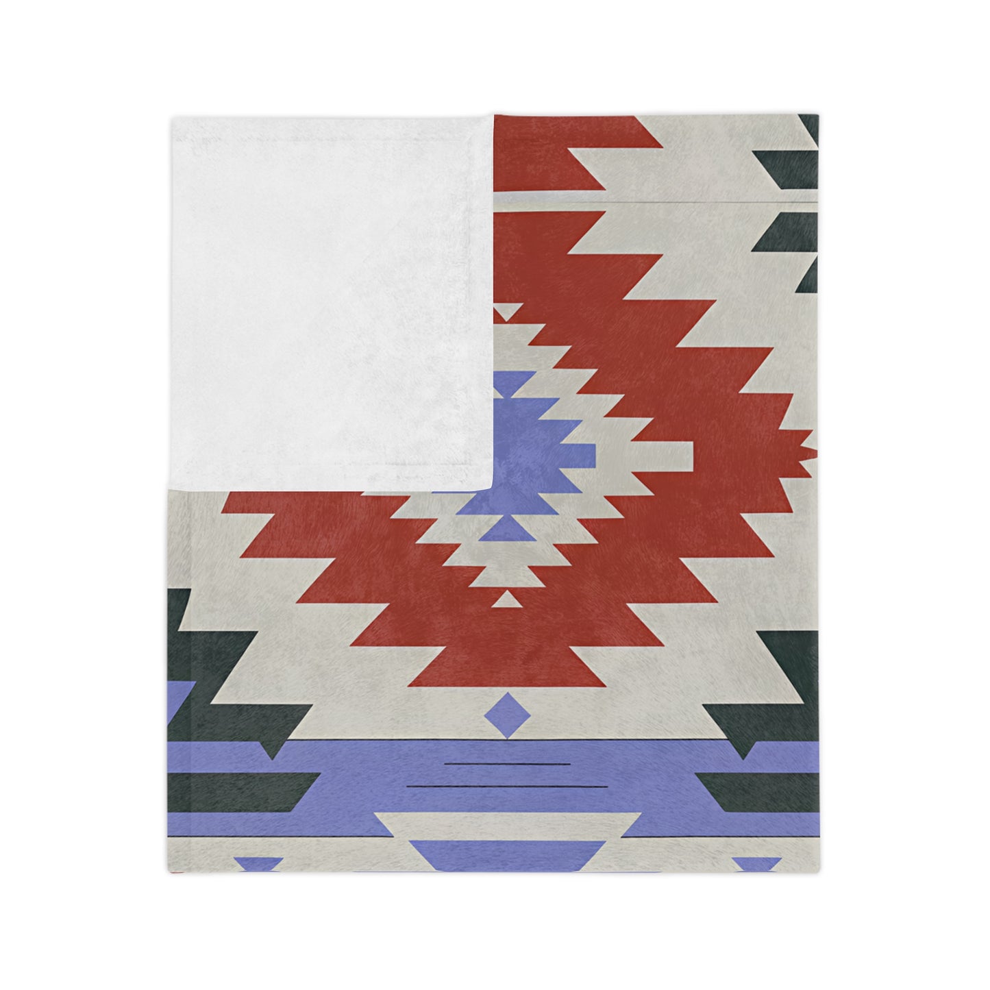 Cozy Southwestern Velveteen Microfiber Blanket, Soft Throw for Home Decor, Gift for Winter, Camping, and Outdoor Leisure, Southwest Pattern - LOLA VEGAS ART