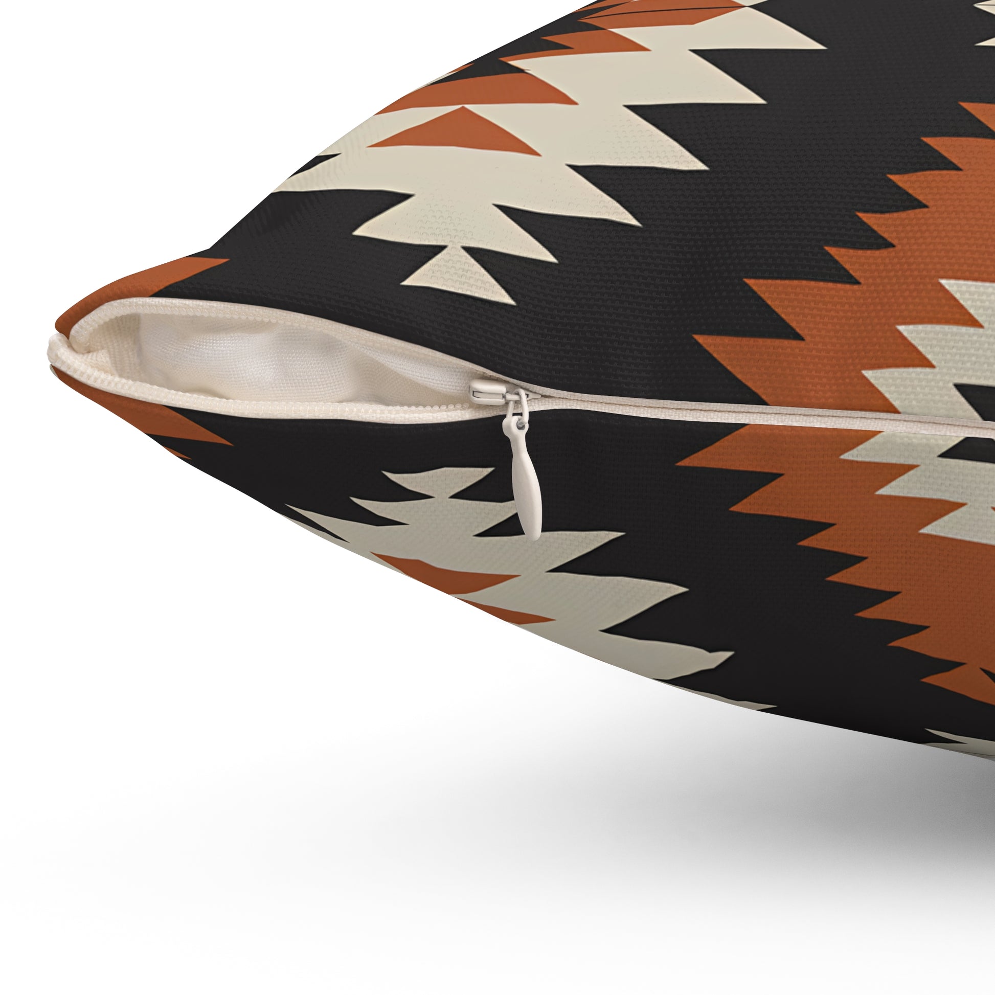 Bohemian Patterned Square Pillow, Cozy Home Decor, Tribal Design Cushion, Modern Throw Pillow, Comfort Living Room Accent - LOLA VEGAS ART