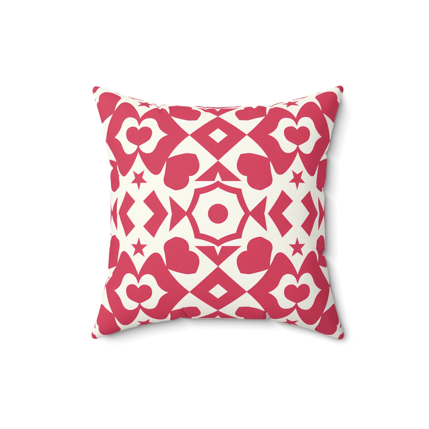 Romantic Heart Pattern Pillow, Cozy Home Decor for Valentine's Day, Gift for Loved Ones, Decorative Cushion, Heartfelt Accent Pillow - LOLA VEGAS ART