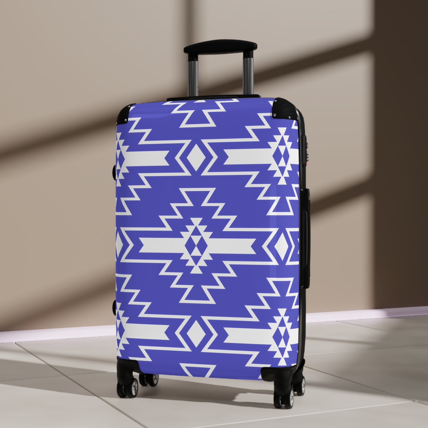 Trendy Patterned Suitcase - Stylish Luggage for Travel Enthusiasts, Personalized Travel Gear, Unique Gifts, Vacation Essentials, Adventure - LOLA VEGAS ART