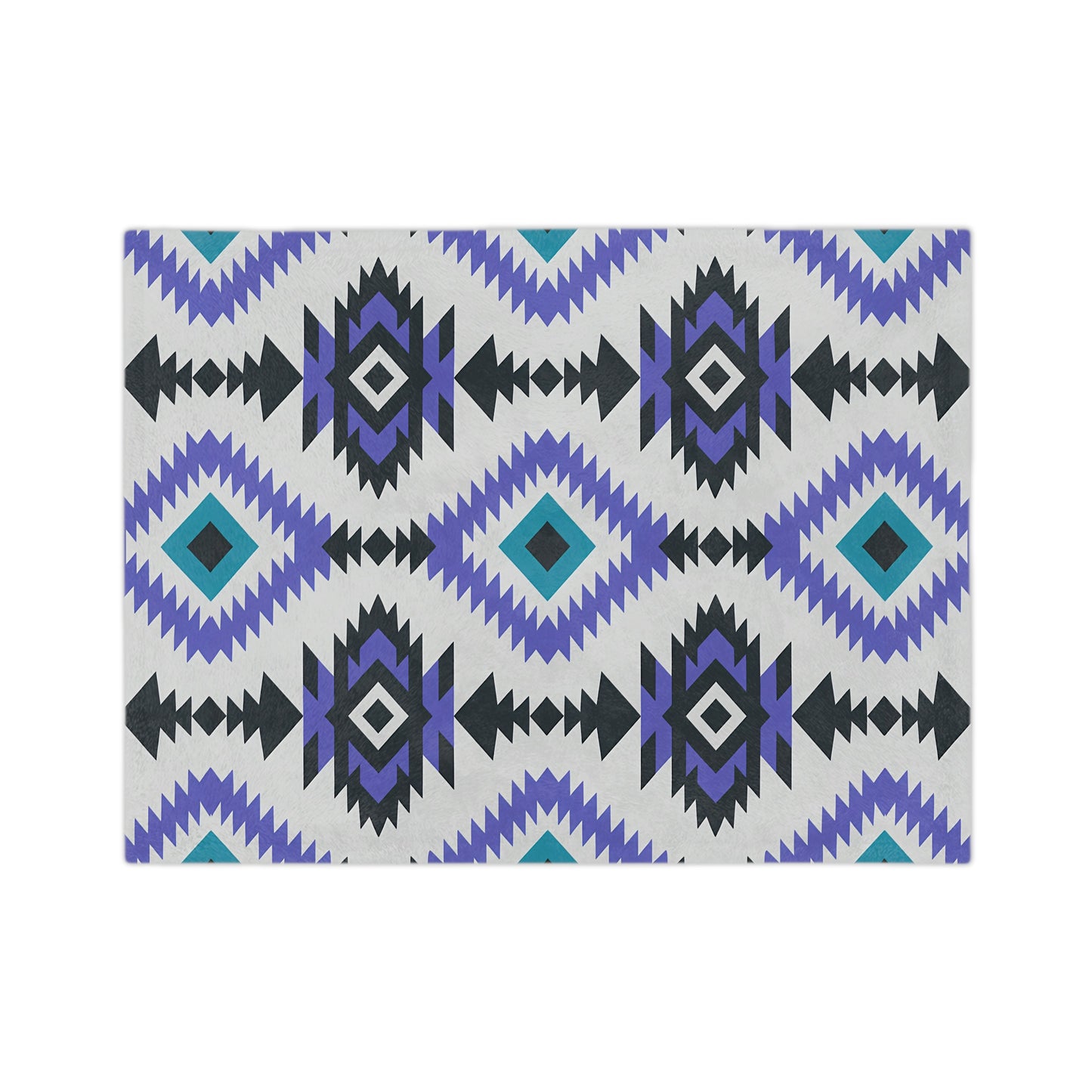 Bohemian Velveteen Microfiber Blanket, Cozy Throw, Soft Bedding, Aztec Pattern, Gift for Home, Modern Decor, Warm Blanket - LOLA VEGAS ART