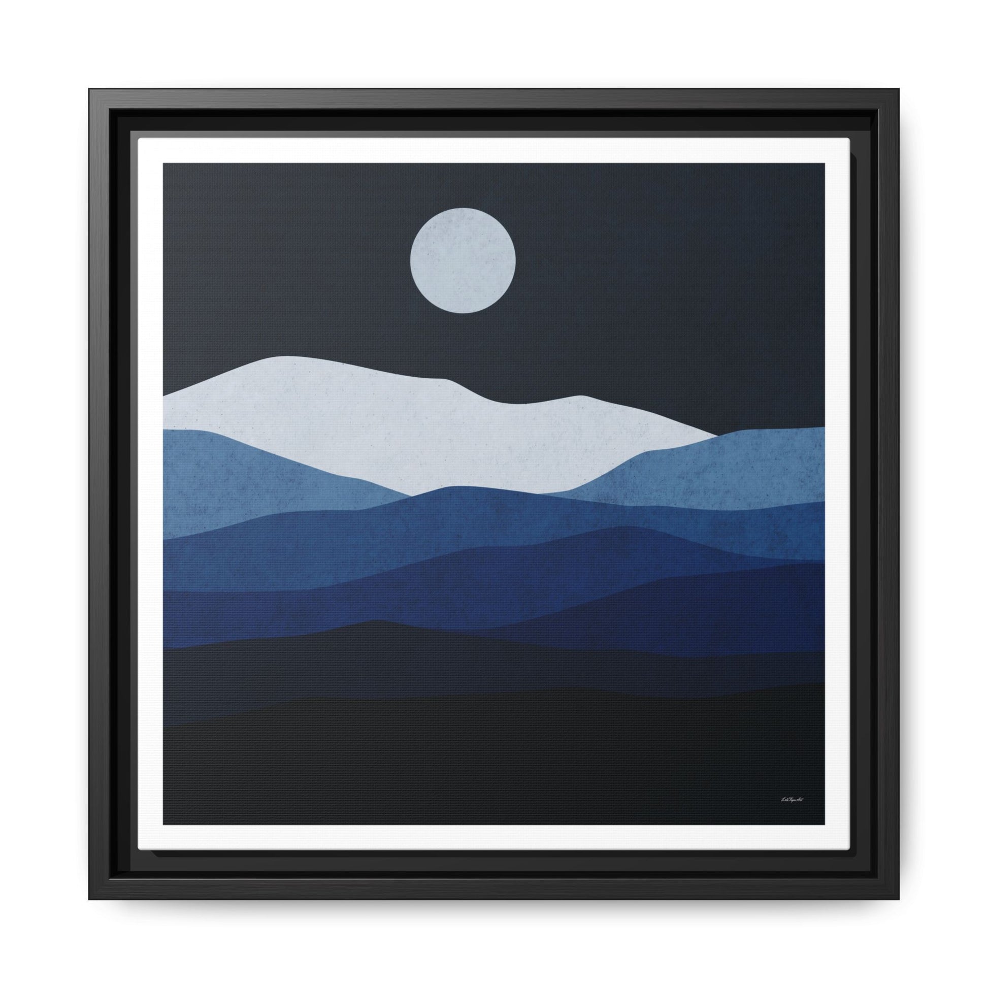 Framed Canvas Art, Serene Mountain Landscape, Modern Home Decor, Nature Wall Art, Gift for Nature Lovers, Interior Design - LOLA VEGAS ART