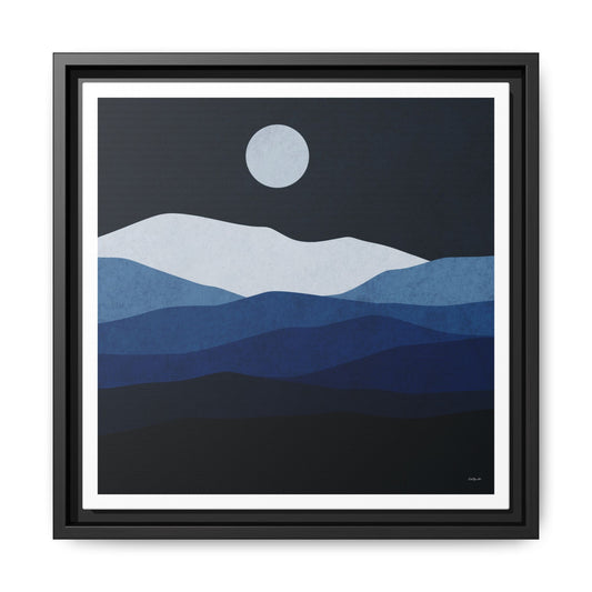 Framed Canvas Art, Serene Mountain Landscape, Modern Home Decor, Nature Wall Art, Gift for Nature Lovers, Interior Design - LOLA VEGAS ART