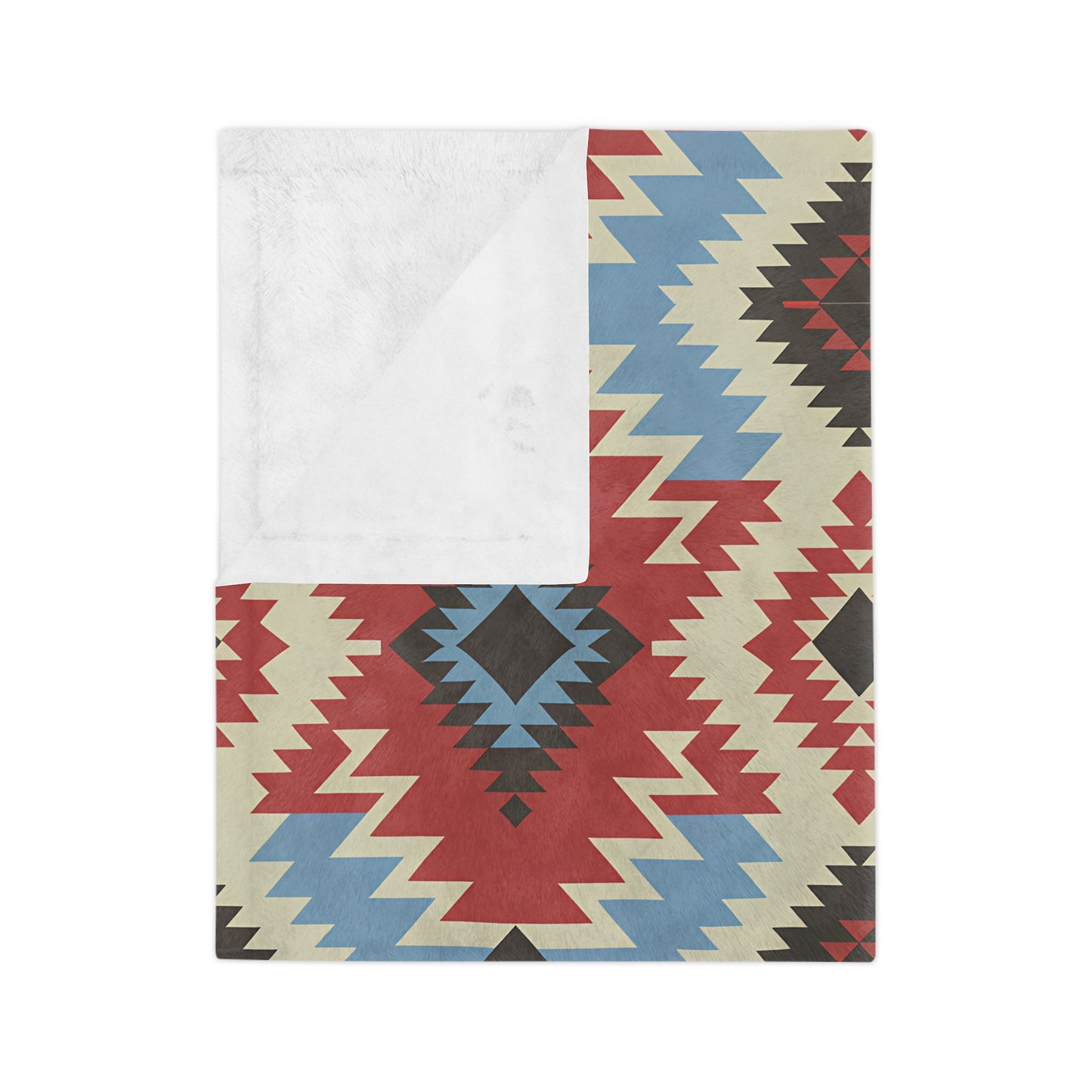 Boho Chic Velveteen Microfiber Blanket - Cozy Home Decor, Perfect for Camping, Gift for Her, Tribal Pattern, Soft Throw - LOLA VEGAS ART