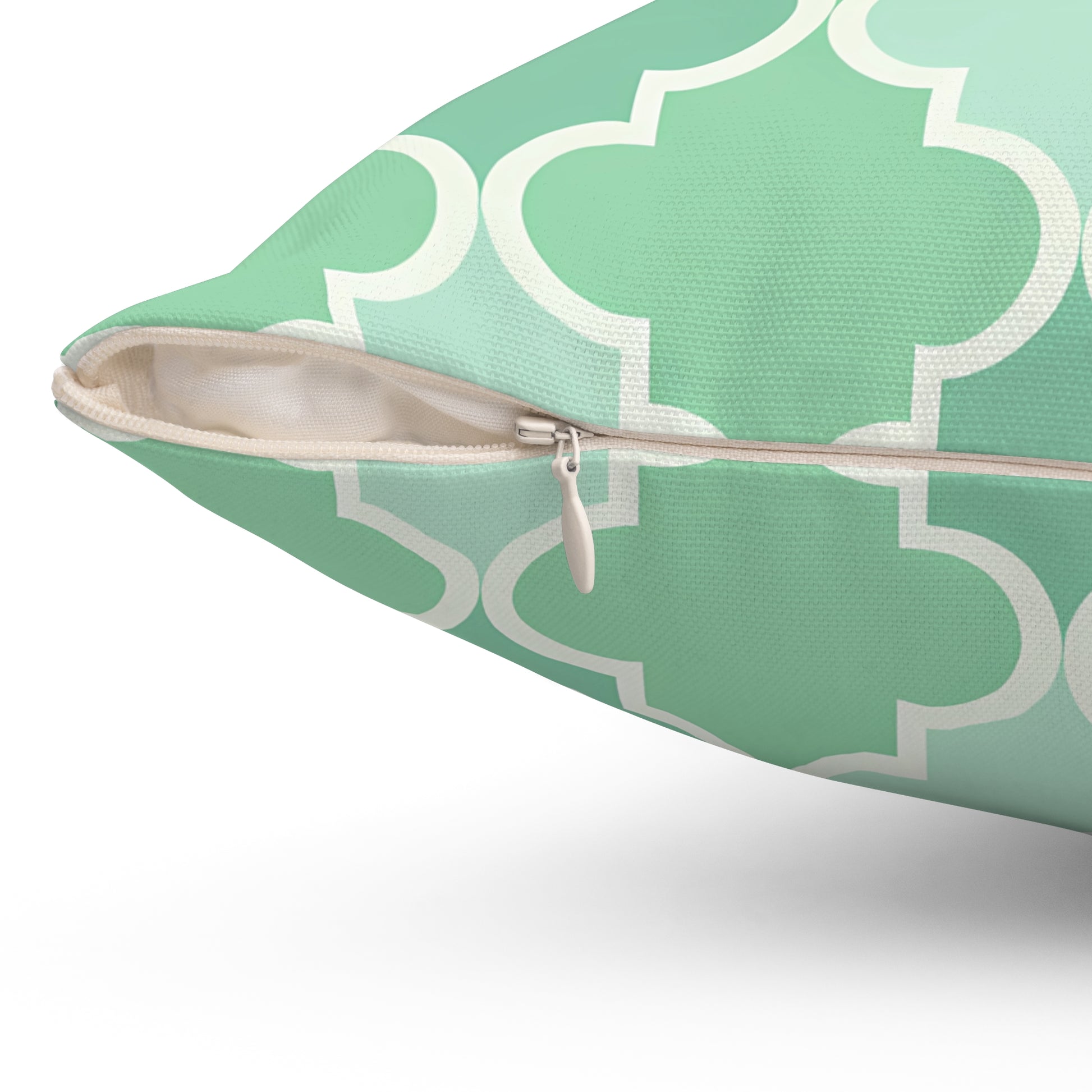 Mint Green Geometric Pillow, Modern Home Decor Cushion, Sofa Accent, Housewarming Gift, Boho Style Pillow, Living Room Decoration - LOLA VEGAS ART