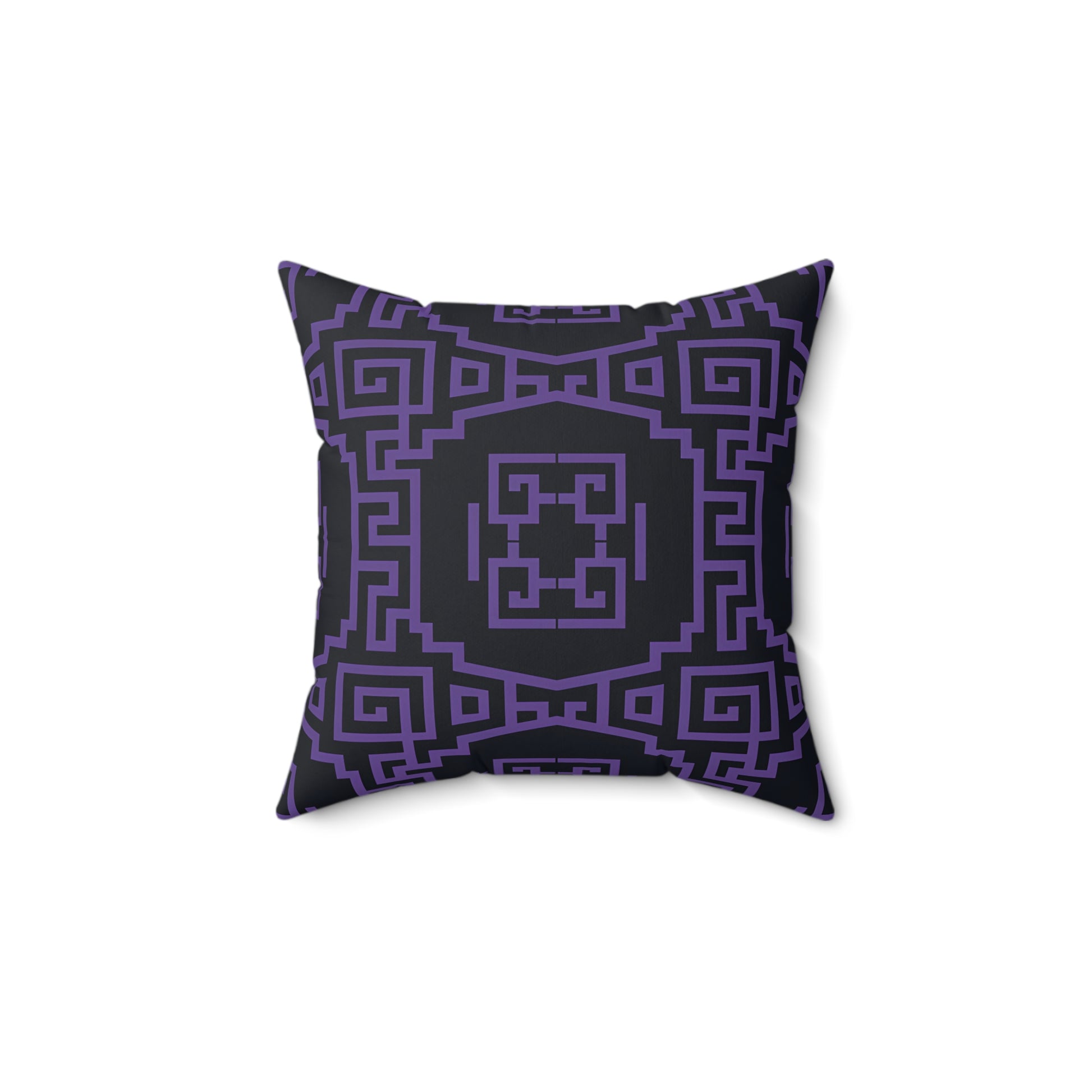 Stylish Geometric Purple Pillow, Modern Cushion, Home Decor Accent, Throw Pillow, Gift for Her, Bedroom and Living Room Decor - LOLA VEGAS ART