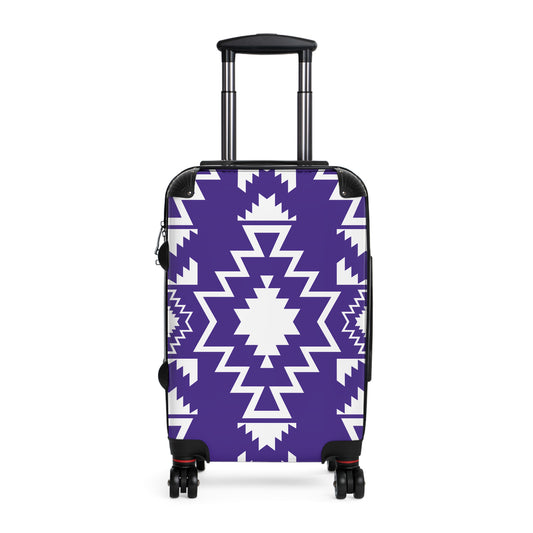 Purple Southwestern Travel Suitcase, Stylish Luggage for Adventurers, Unique Travel Accessory, Perfect Gift for Travelers, Vacation Suitcase - LOLA VEGAS ART