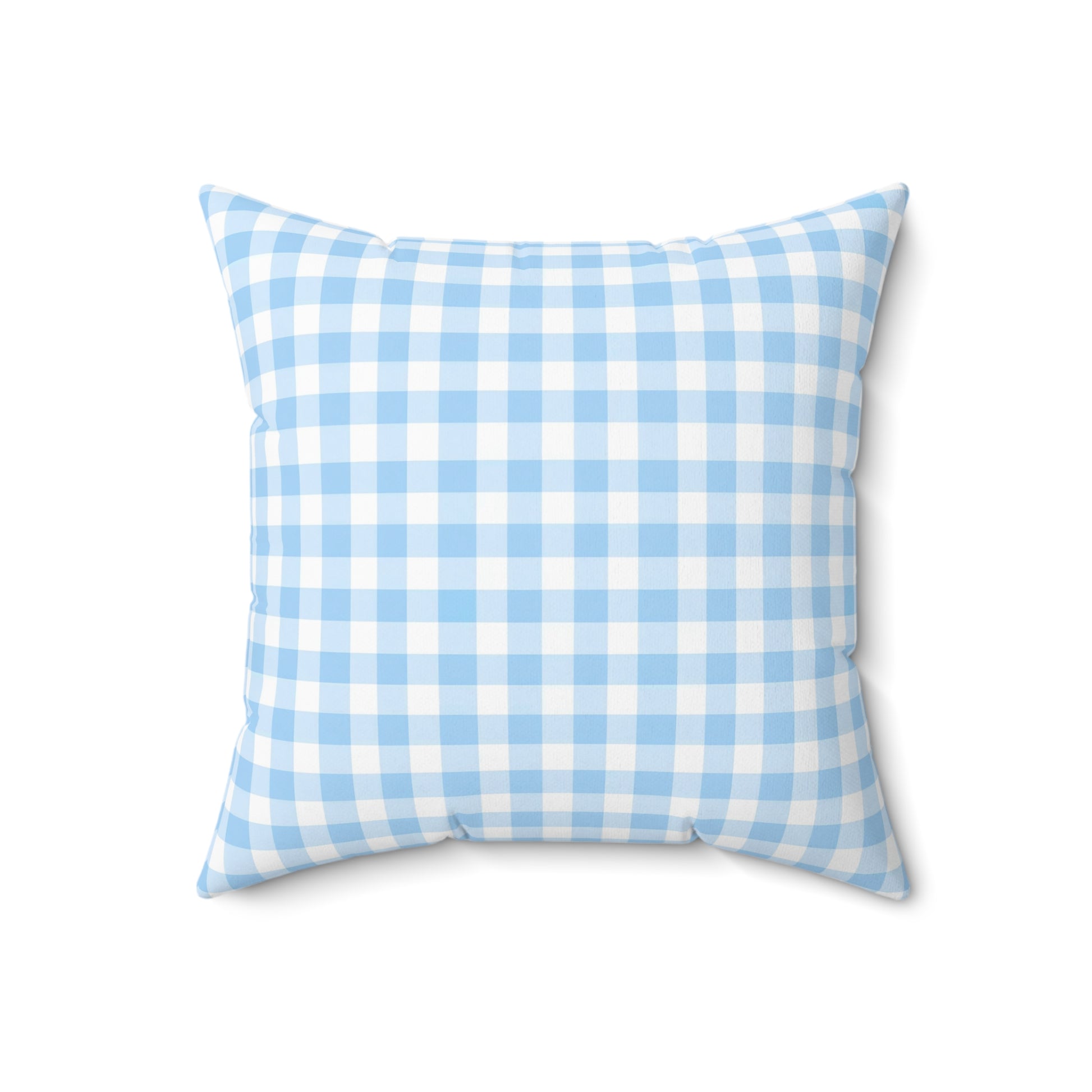 Blue Gingham Decor Pillow, Cozy Home Accent, Farmhouse Bedding, Gift for Her, Throw Pillow for Living Room, Countrycore, Modern Farm - LOLA VEGAS ART