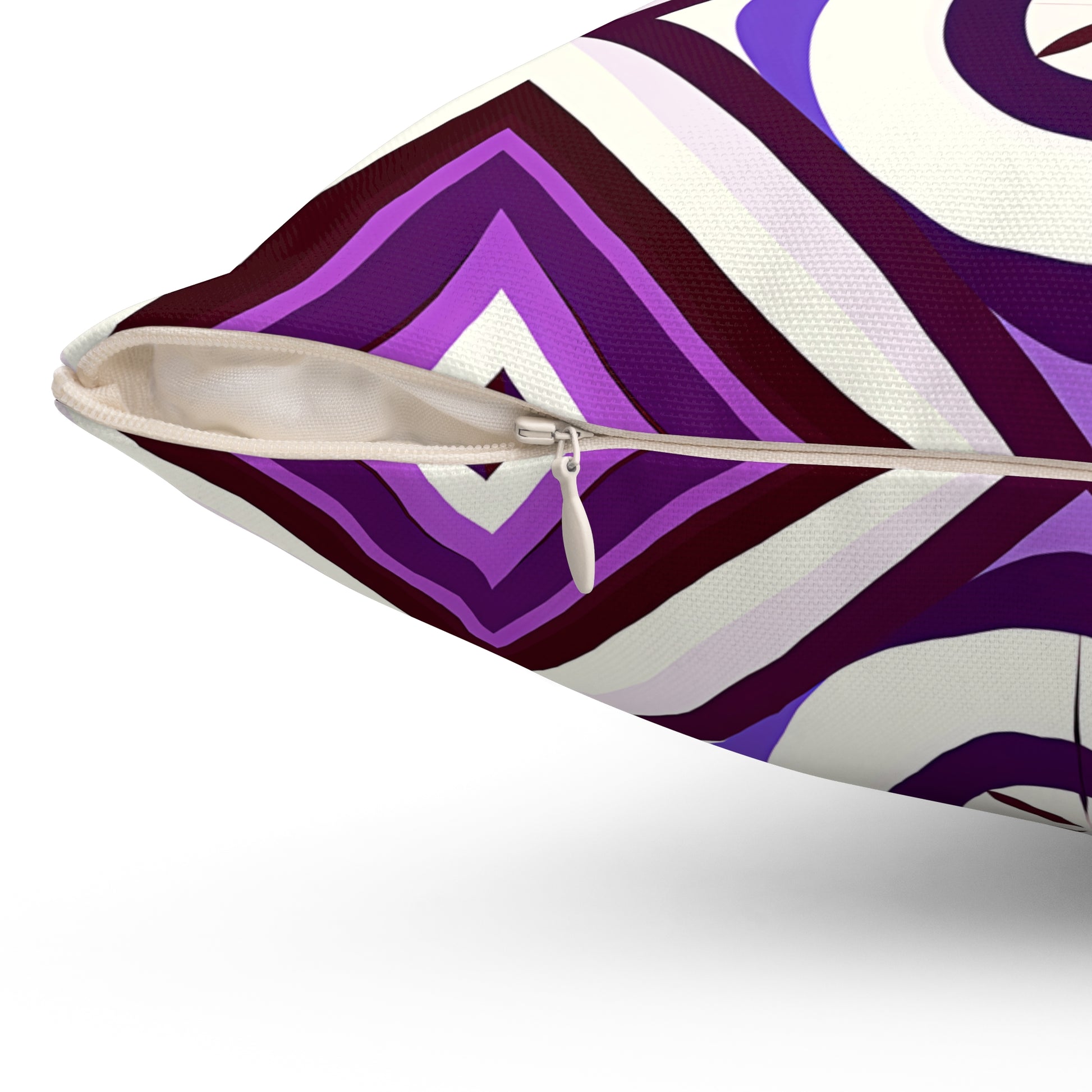 Geometric Purple Throw Pillow, Modern Home Decor, Decorative Pillow for Couch, Accent Pillow, Unique Gift, Cozy Living Room Accessory - LOLA VEGAS ART
