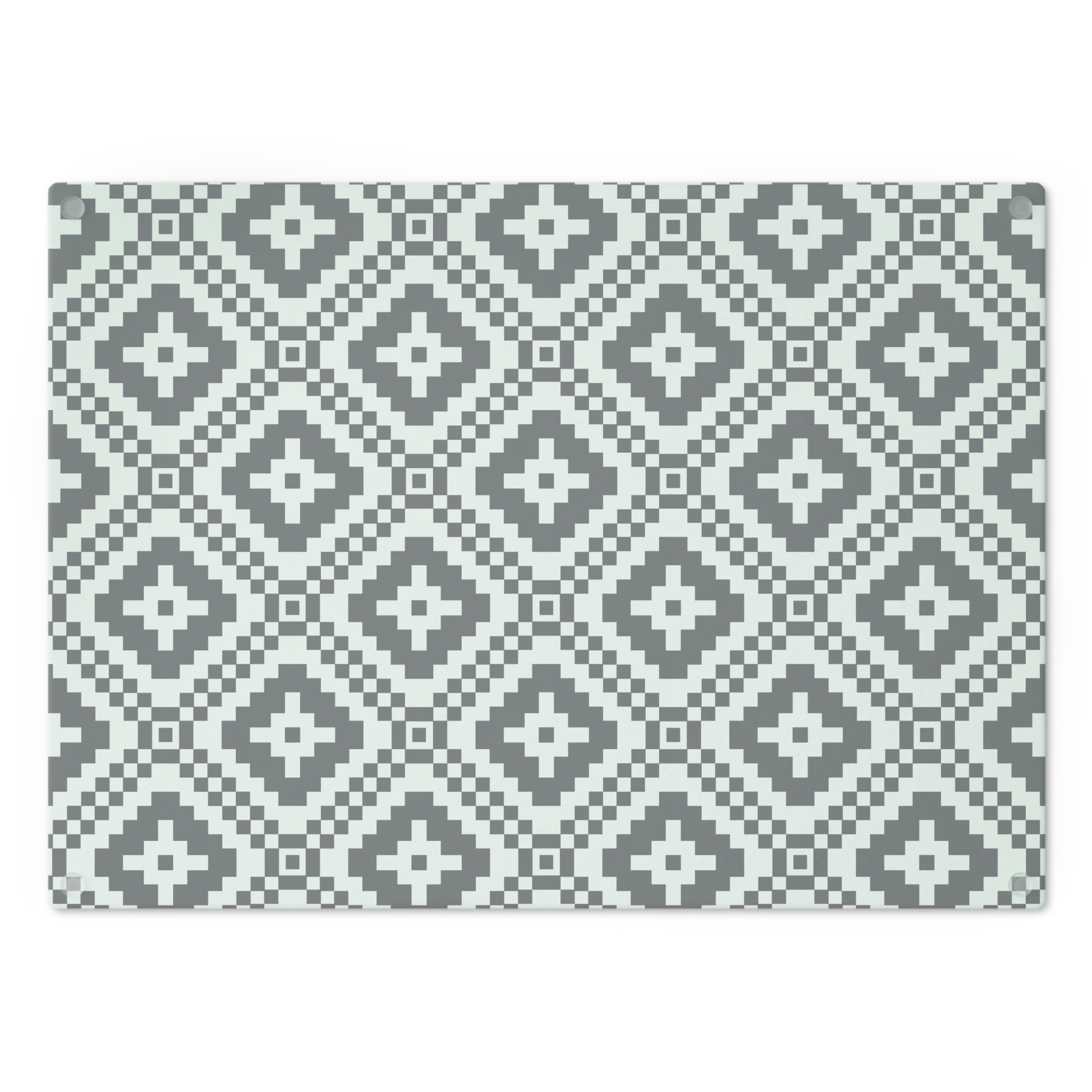 Chic Black and White Tribal Geometric Cutting Board, Modern Kitchen Decor, Gift for Home Chefs, Stylish Serving Tray, Unique Wedding Gift - LOLA VEGAS ART