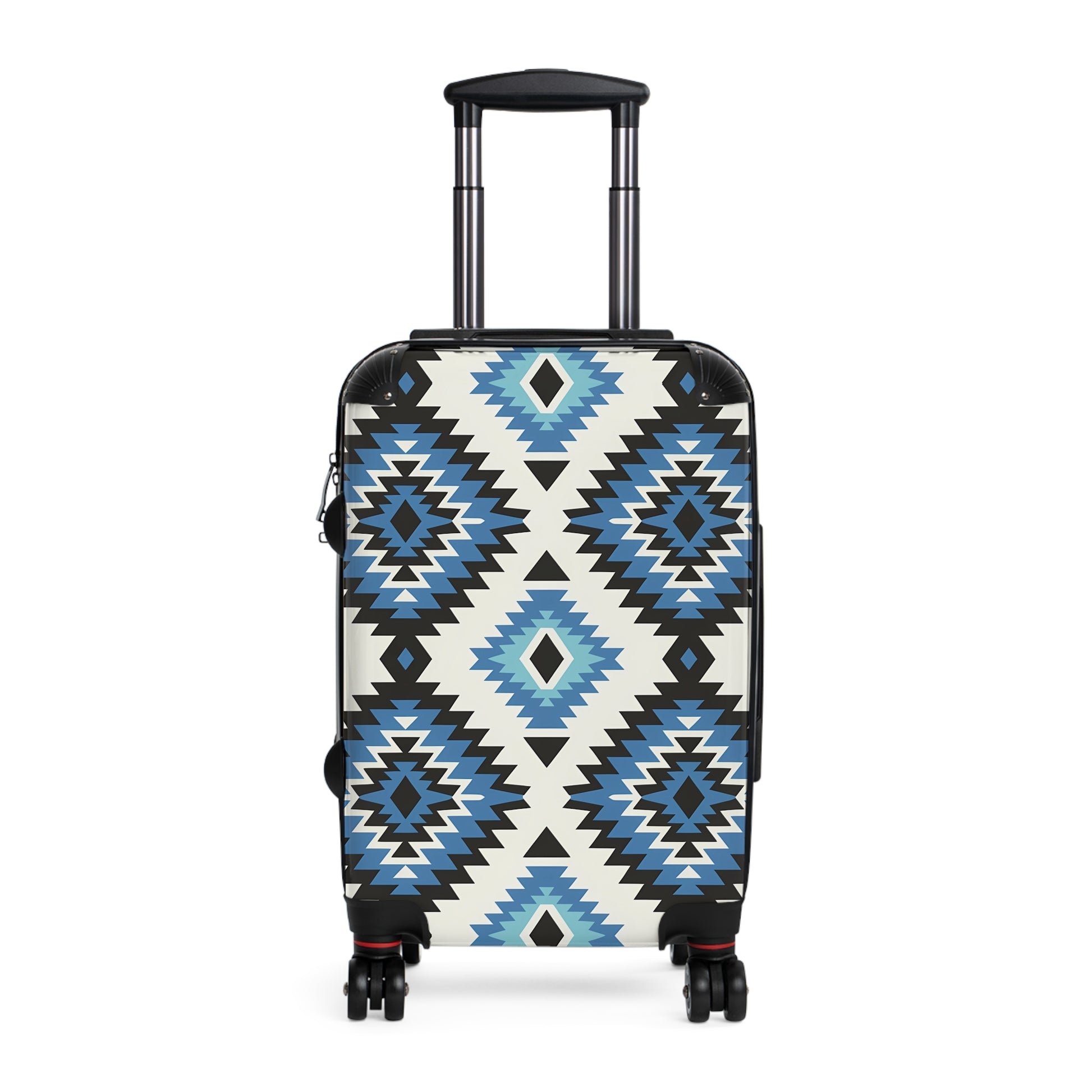 Trendy Suitcase with Geometric Design, Luggage for Travelers, Stylish Carry-On for Vacations, Unique Travel Gift, Adventure Ready - LOLA VEGAS ART