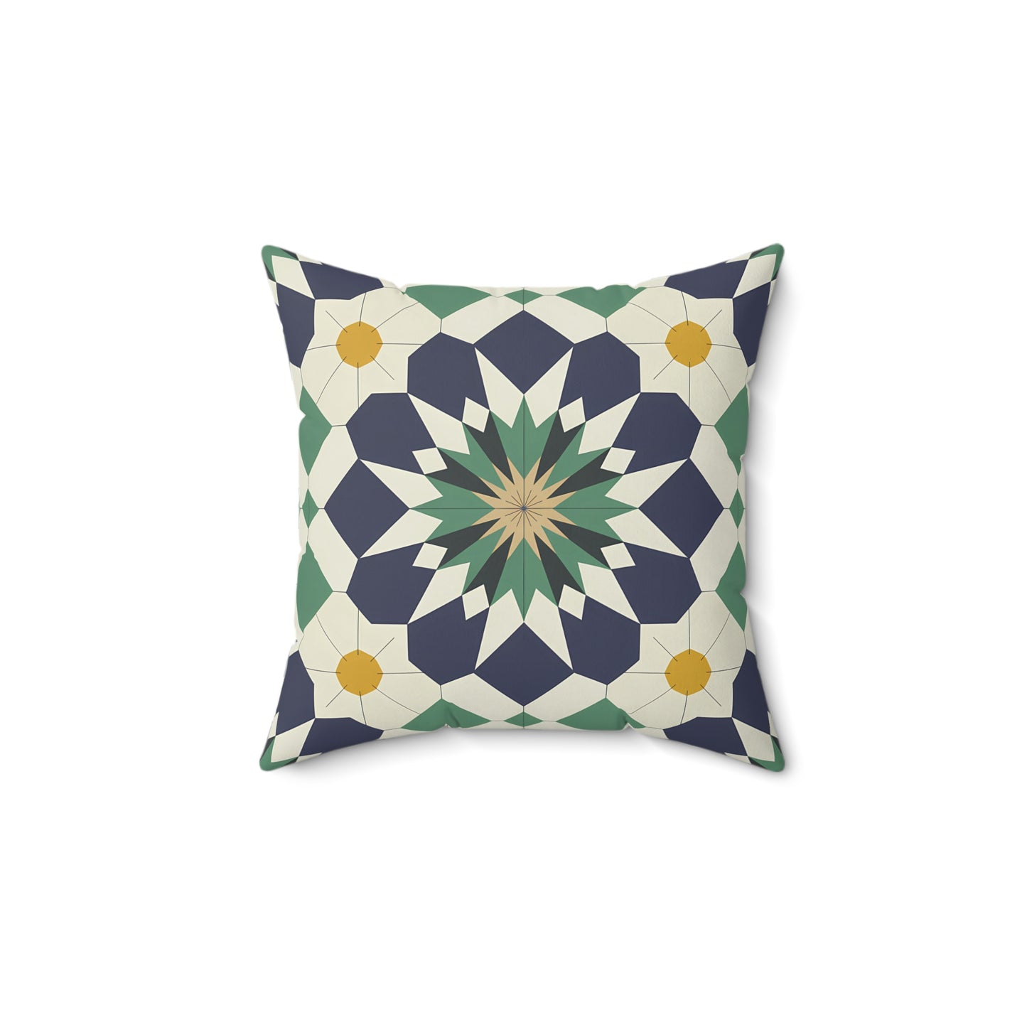 Geometric Floral Throw Pillow, Stylish Accent Cushion for Home Decor, Bohemian Chic Pillow for Living Room, Perfect Gift for Housewarming, - LOLA VEGAS ART