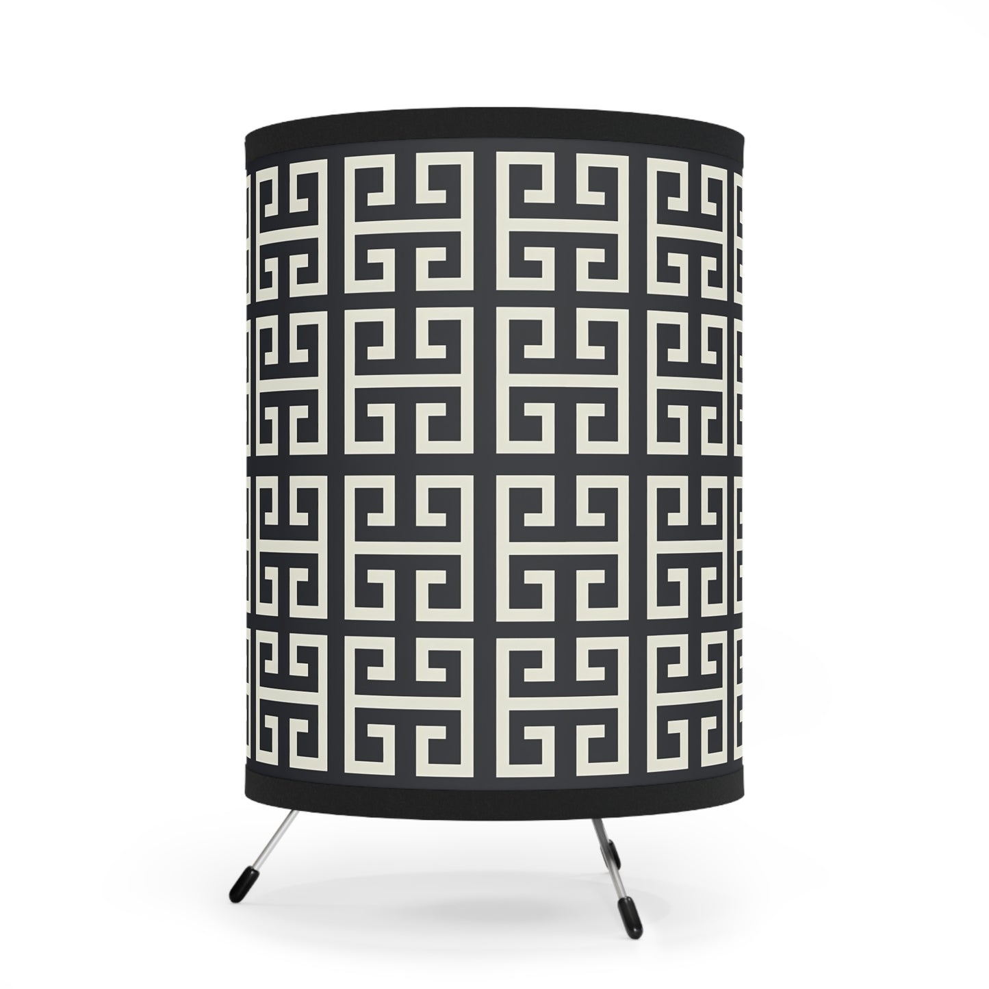 Stylish Tripod Lamp with Geometric Shade - Modern Lighting for Home Decor, Boho Living Room, Gift Ideas, Bedroom Accent - LOLA VEGAS ART