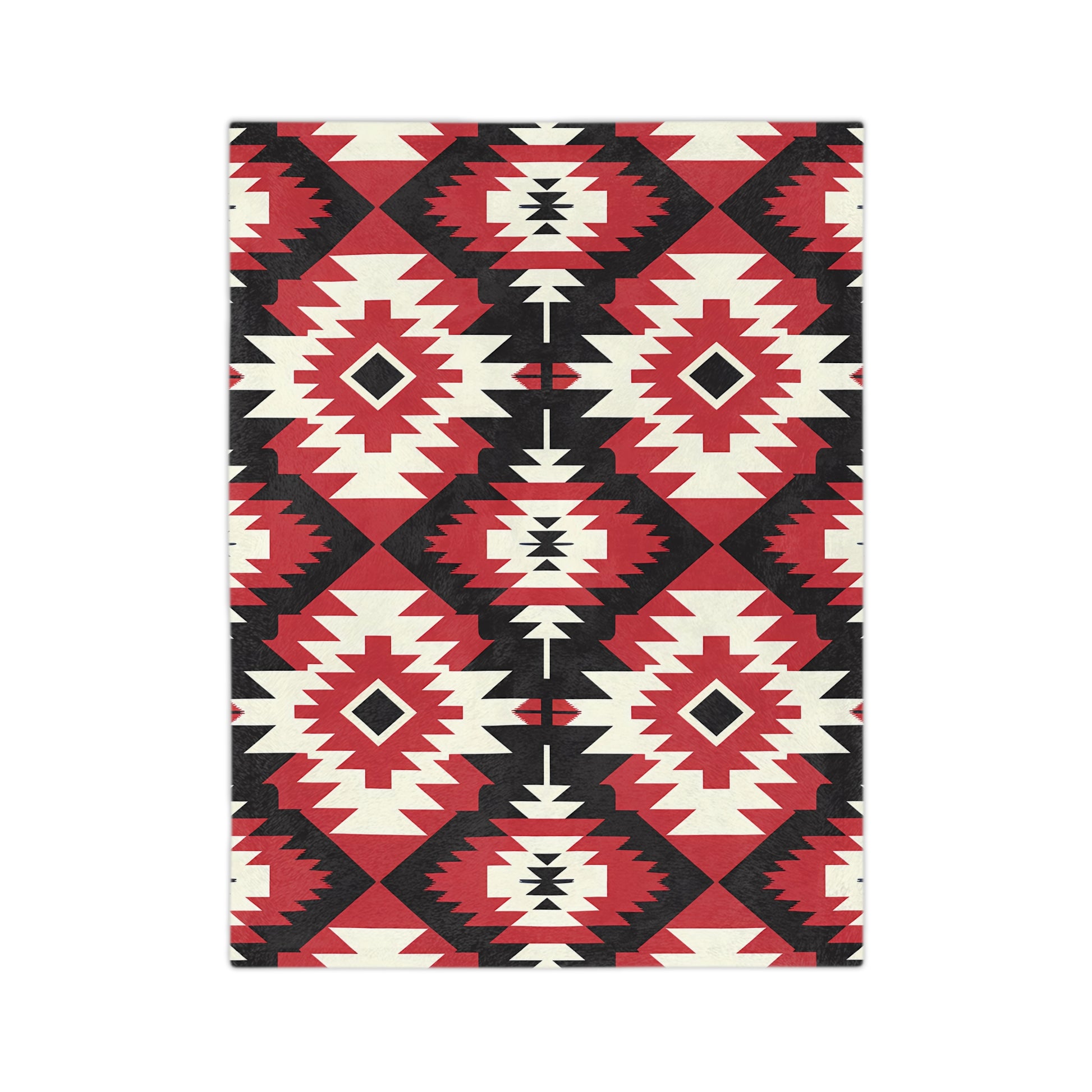 Southwestern Velvet Blanket, Cozy Throw for Home Decoration, Unique Gift for Housewarming, Outdoor Picnic Blanket, Soft Winter Comfort - LOLA VEGAS ART