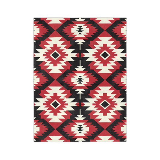 Southwestern Velvet Blanket, Cozy Throw for Home Decoration, Unique Gift for Housewarming, Outdoor Picnic Blanket, Soft Winter Comfort - LOLA VEGAS ART