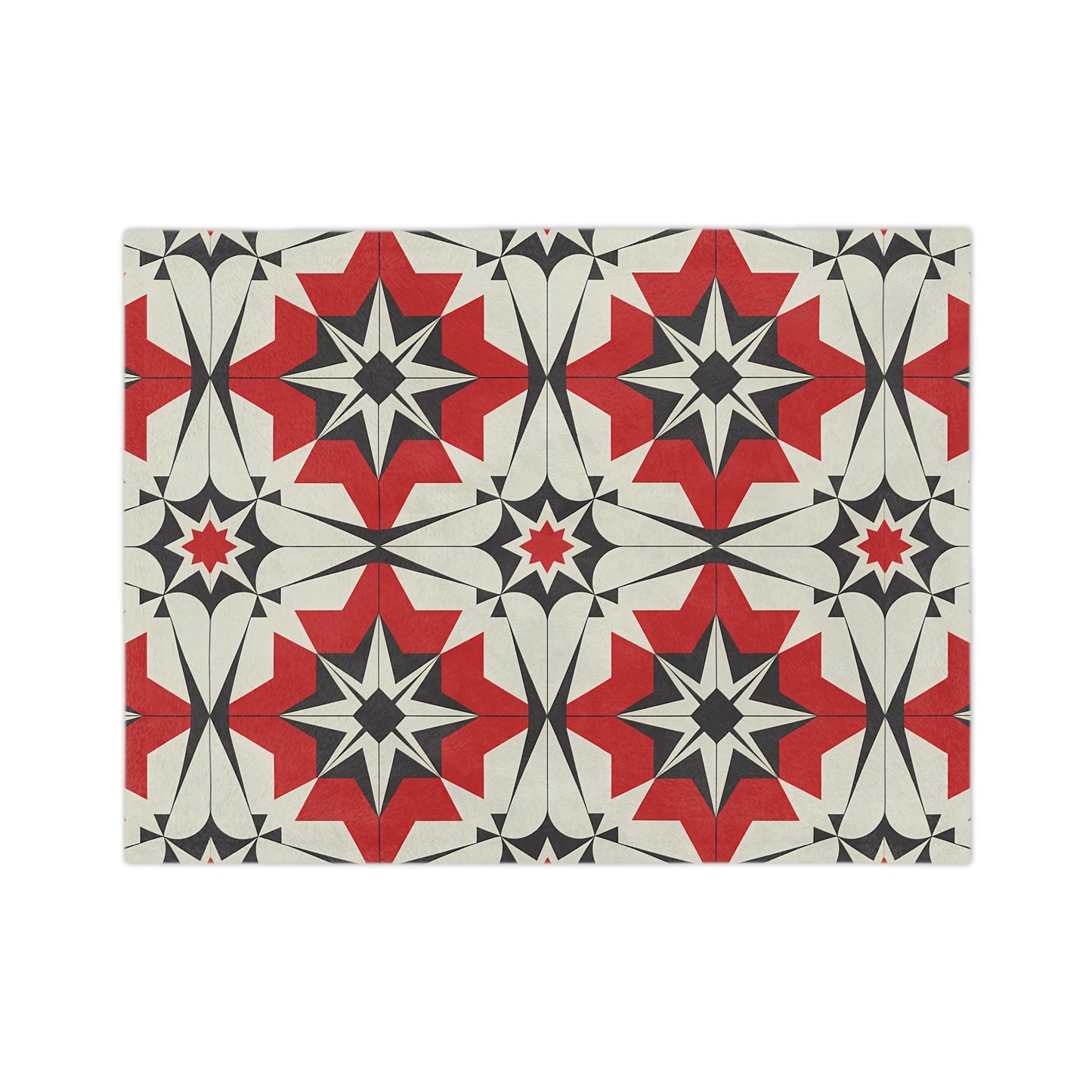 Geometric Pattern Velveteen Blanket, Cozy Home Decor, Perfect for Holidays, Gift for Friends or Family, Modern Throw - LOLA VEGAS ART