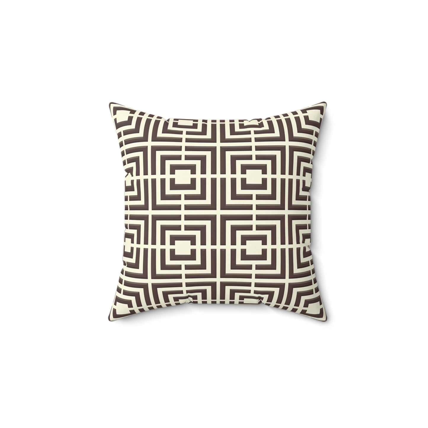 Geometric Pattern Pillow, Modern Home Decor, Square Cushion, Stylish Throw Pillow, Unique Gift for Couch or Bedroom, Trendy Accent