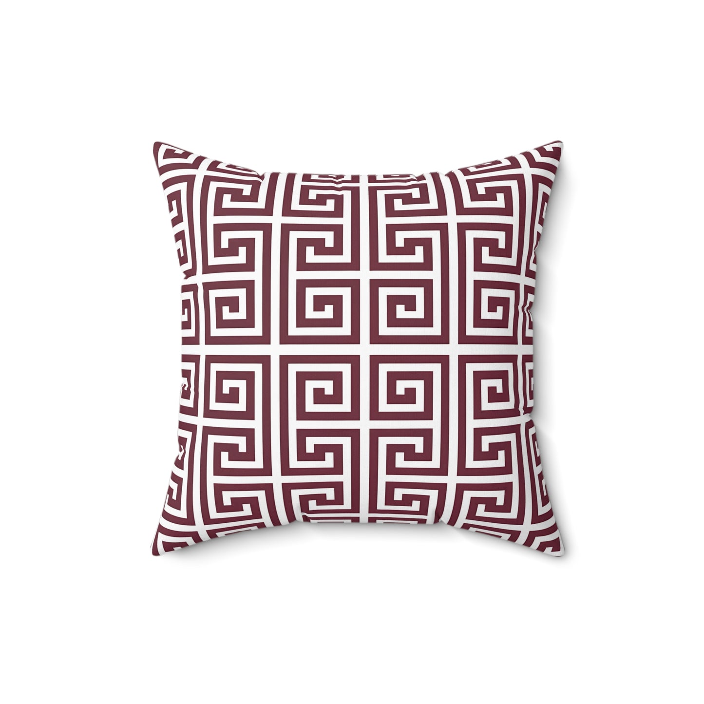 Burgundy Stylish Geometric Throw Pillow for Cozy Living Spaces, Home Decor, Couch Cushion, Modern Accent Pillow, Gift Idea