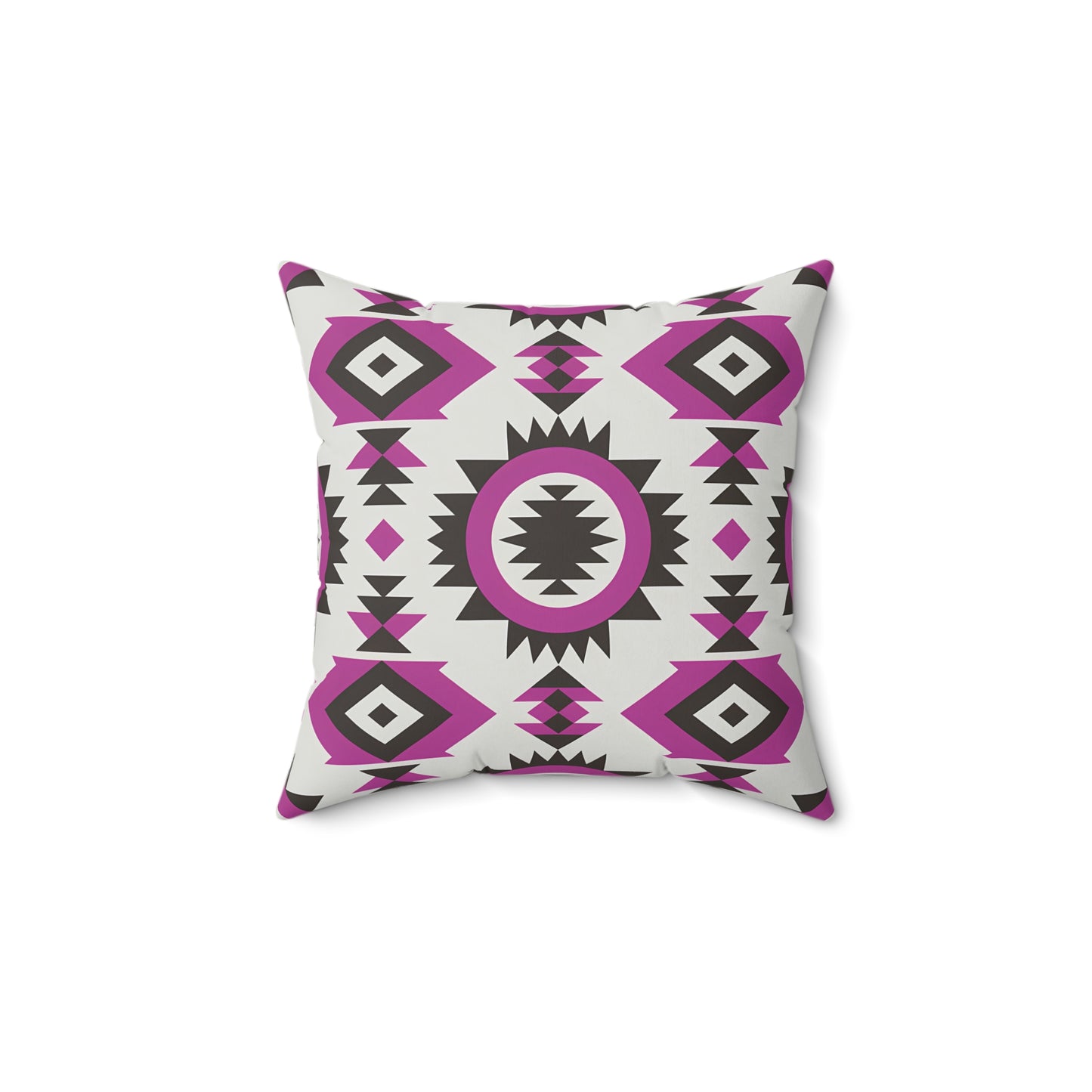 Bohemian Throw Pillow with Geometric Design, Decorative Cushion for Home Decor, Tribal Accent Pillow, Gift for Housewarming, Living Room - LOLA VEGAS ART