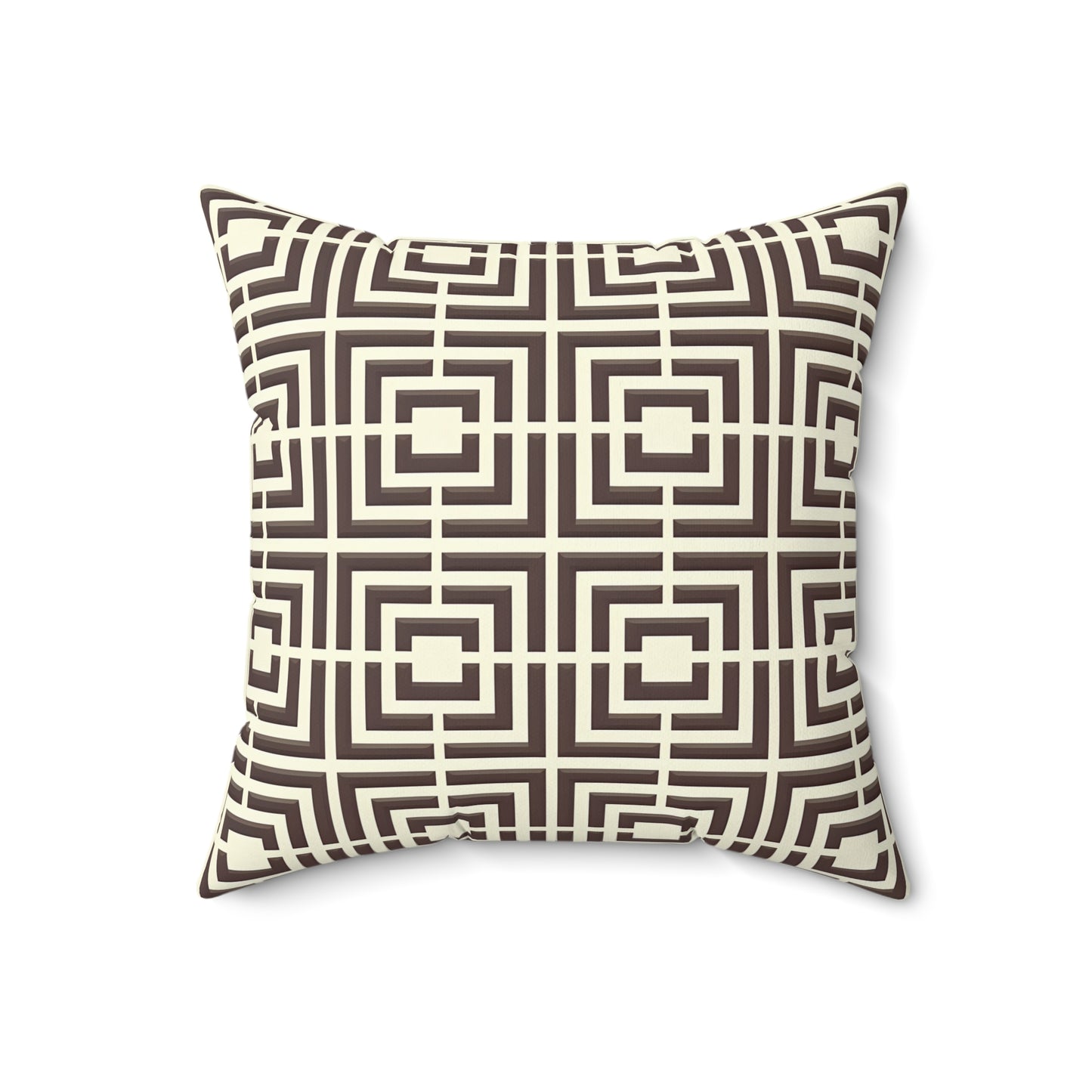 Geometric Pattern Pillow, Modern Home Decor, Square Cushion, Stylish Throw Pillow, Unique Gift for Couch or Bedroom, Trendy Accent