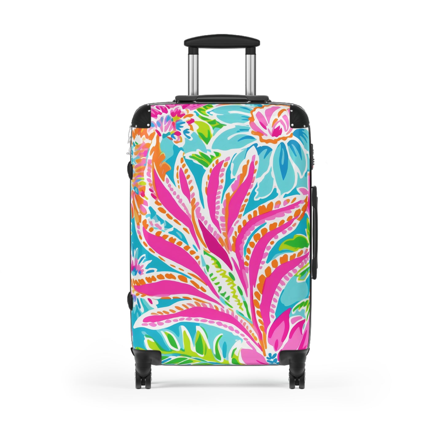 Vibrant Suitcase  Colorful Luggage, Travel Gear, Floral Carry-On, Vacation Bag, Adventure Accessory, Unique Travel Gift - LOLA VEGAS ART