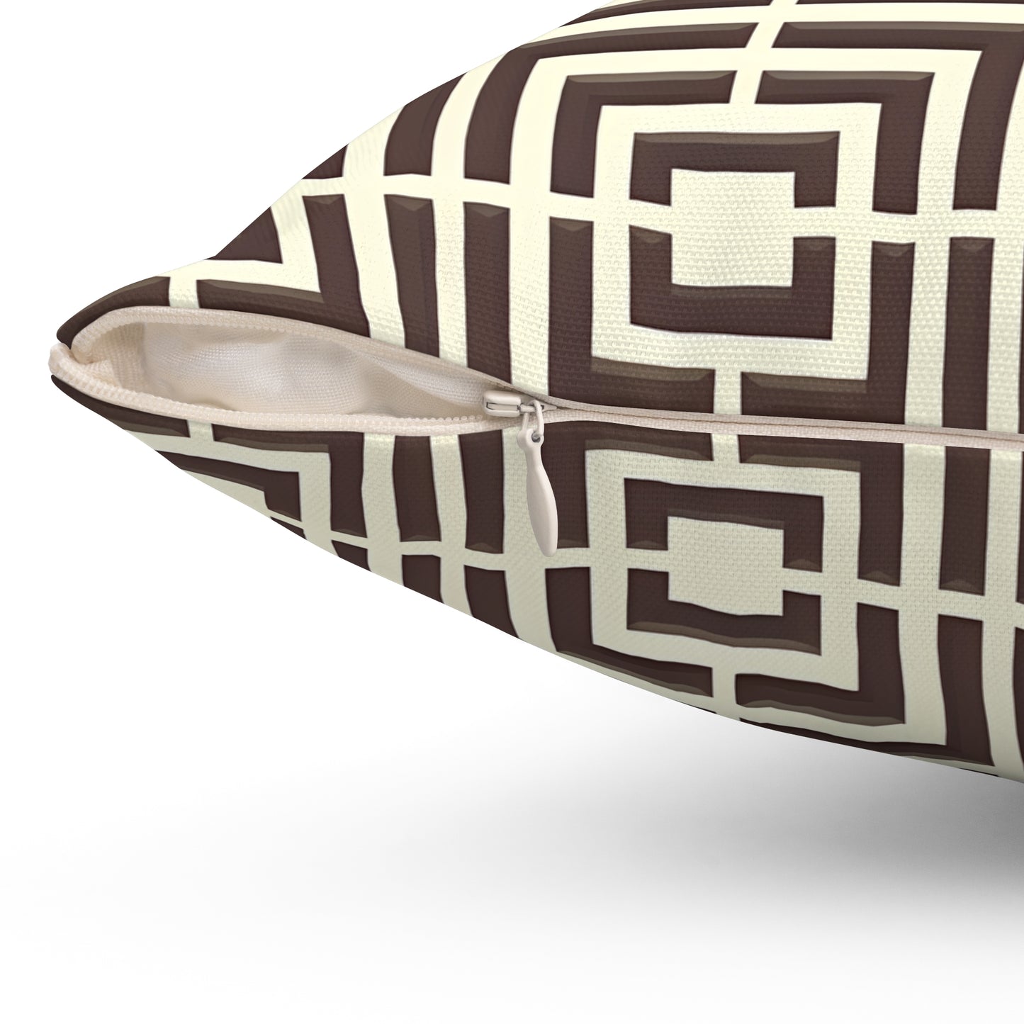Geometric Pattern Pillow, Modern Home Decor, Square Cushion, Stylish Throw Pillow, Unique Gift for Couch or Bedroom, Trendy Accent