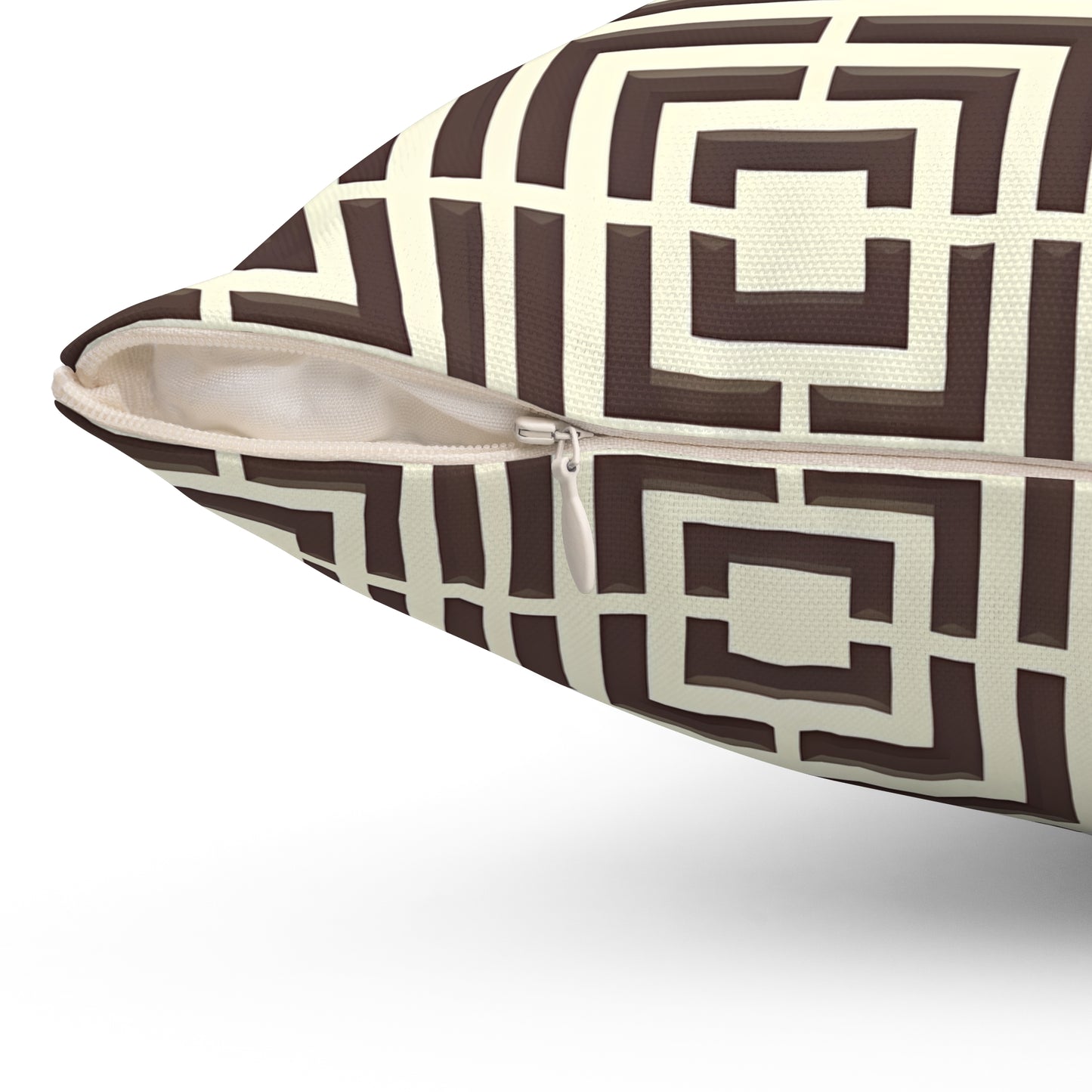 Geometric Pattern Pillow, Modern Home Decor, Square Cushion, Stylish Throw Pillow, Unique Gift for Couch or Bedroom, Trendy Accent