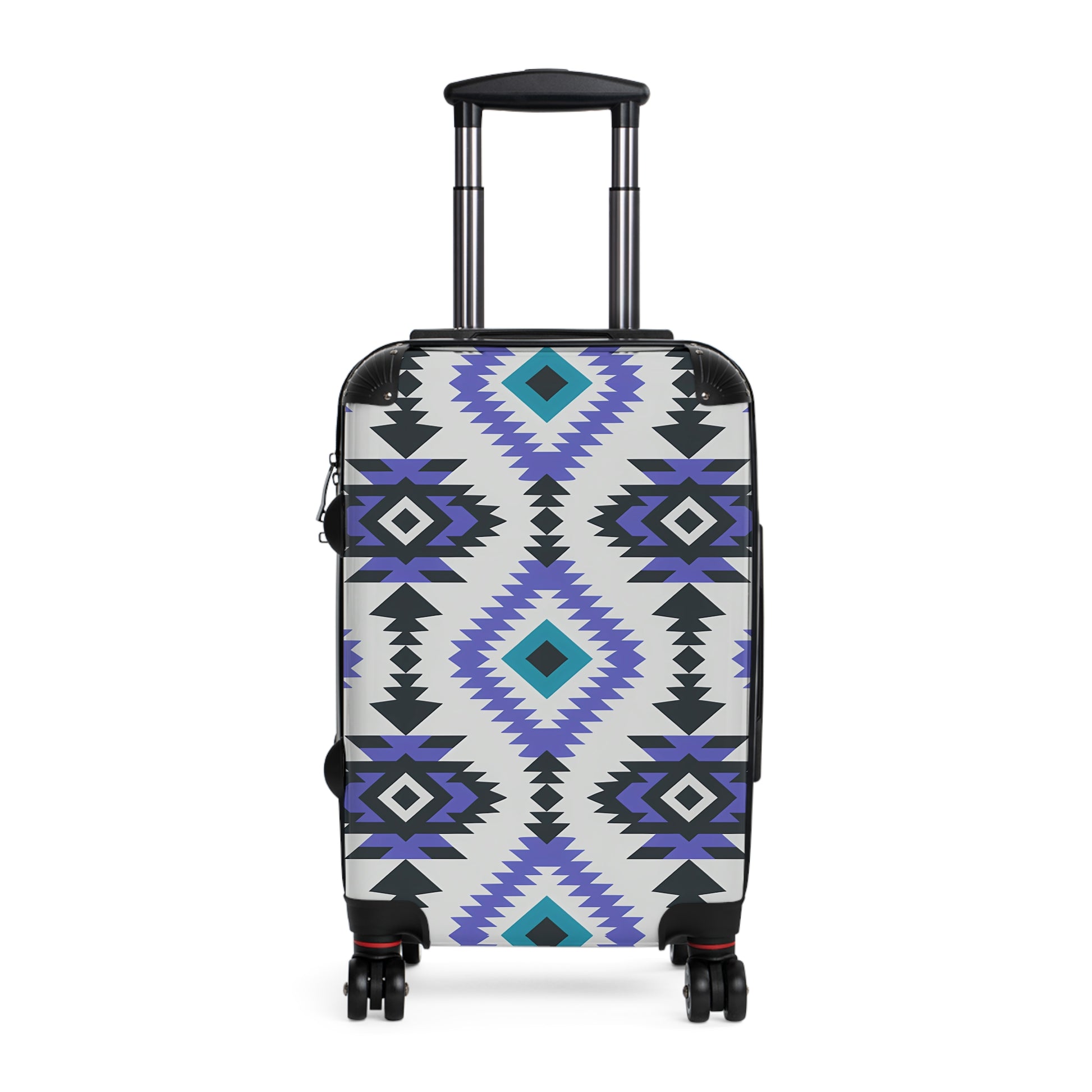 Trendy Geometric Suitcase - Stylish Luggage, Travel Bag, Vacation Essentials, Unique Design, Gift for Travelers, Southwestern Luggage - LOLA VEGAS ART